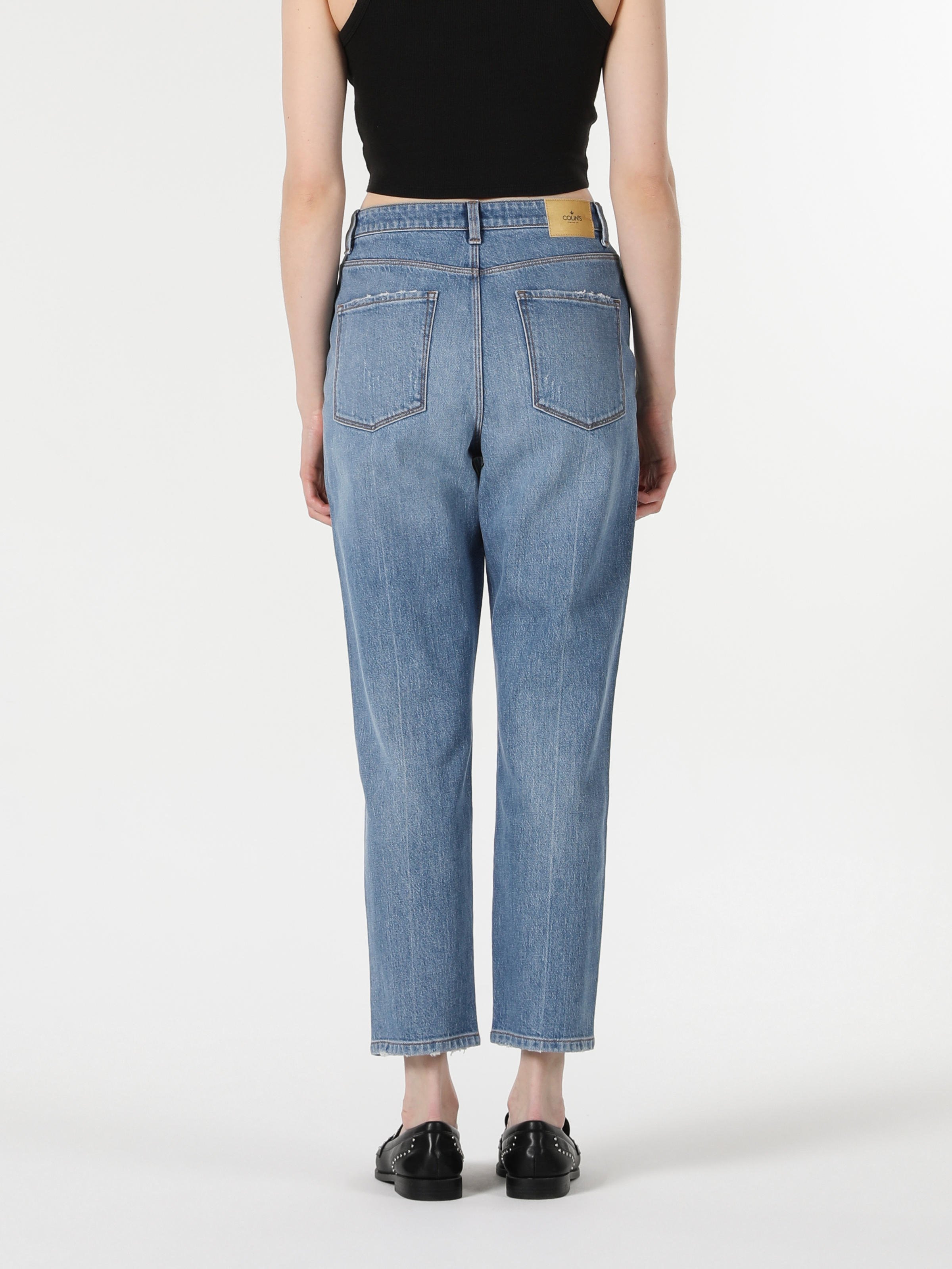 Afișați detalii pentru Pantaloni De Dama Denim Crop Mom Fit 883 Roxy Cl1058543