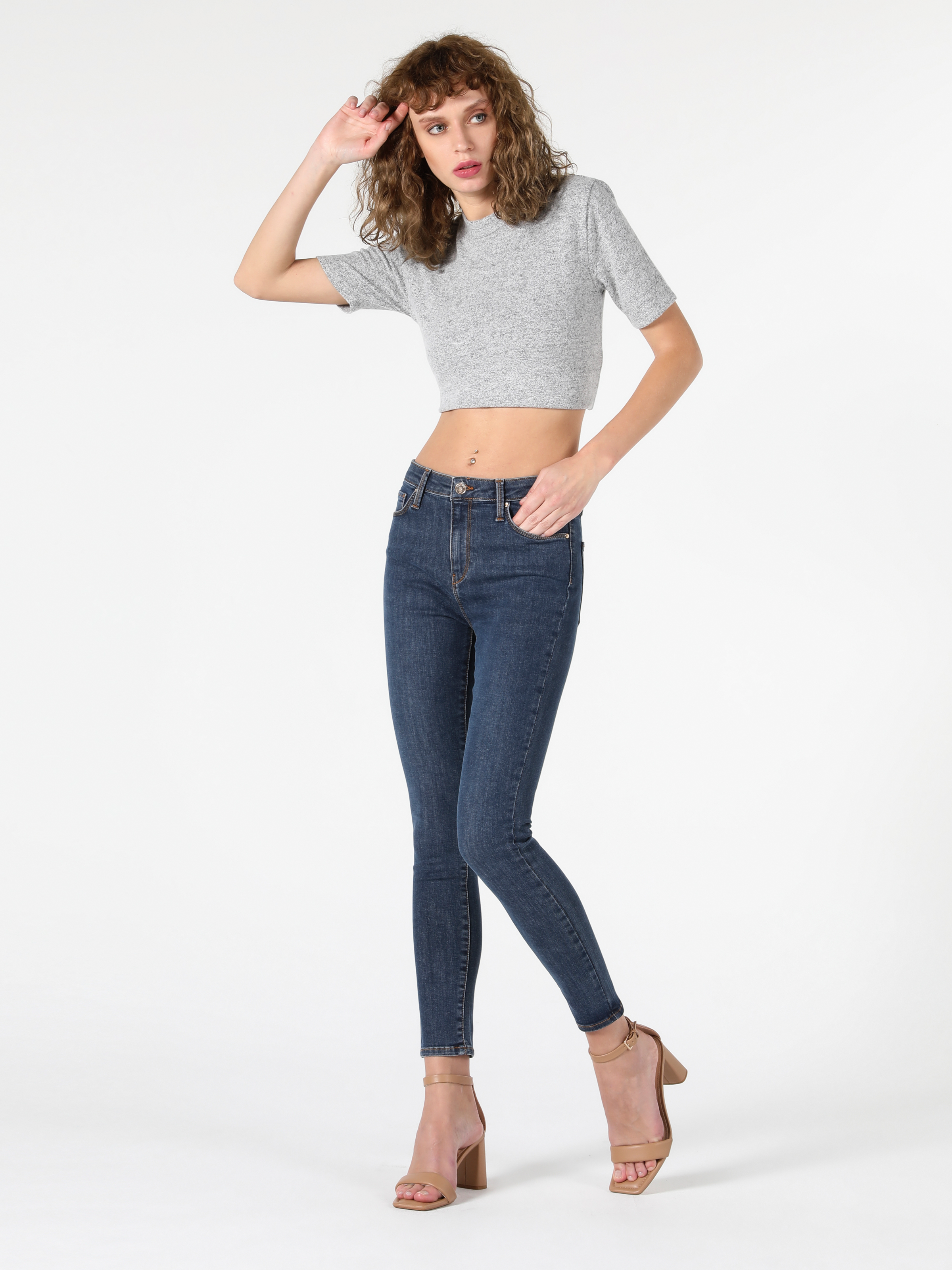 Afișați detalii pentru Pantaloni De Dama Denim Super Slim Fit 759 Lara Cl1056568