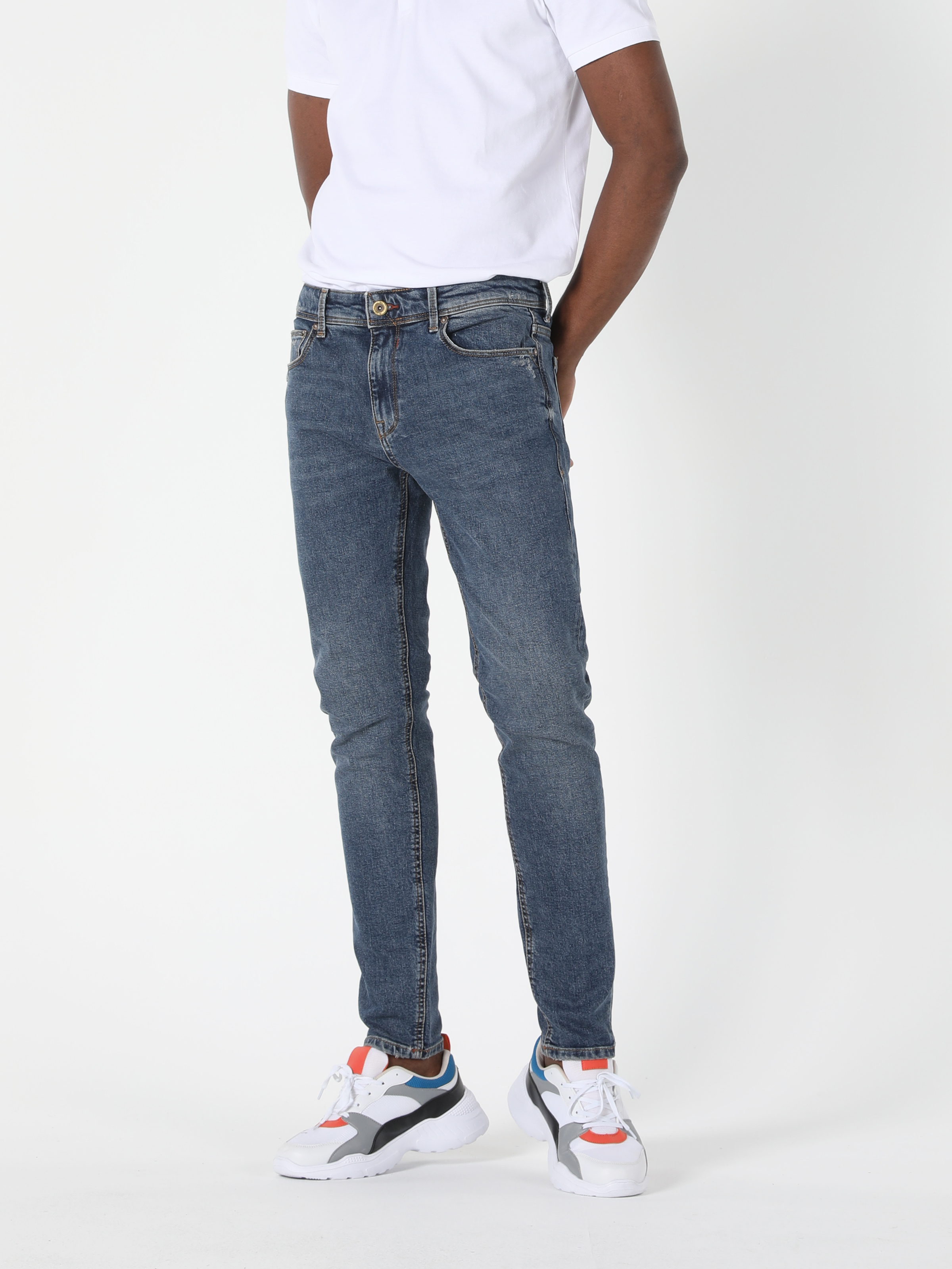 Afișați detalii pentru Pantaloni De Barbati Denim Slim Fit 041 Danny Cl1056613