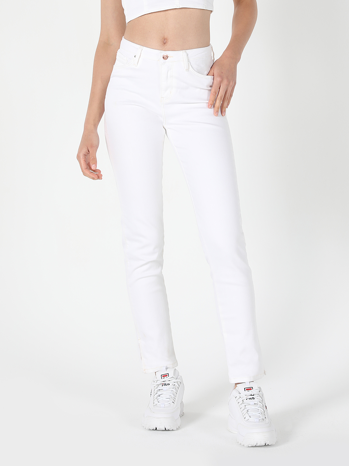 Afișați detalii pentru Pantaloni De Dama Denim Slim Fit 703 Carla Cl1059274