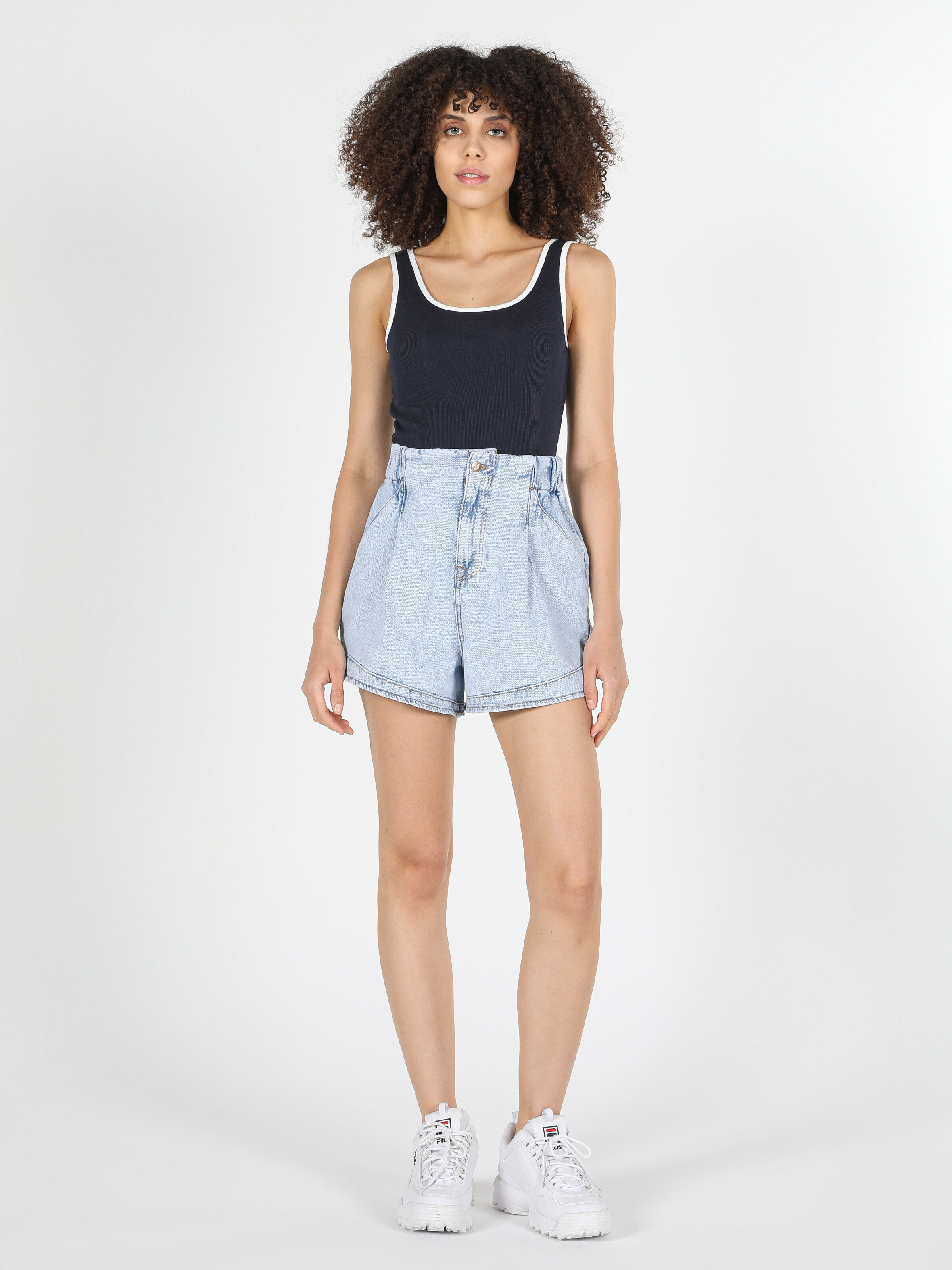 Afișați detalii pentru Short / Pantaloni Scurti De Dama Denim Chino  Cl1059391