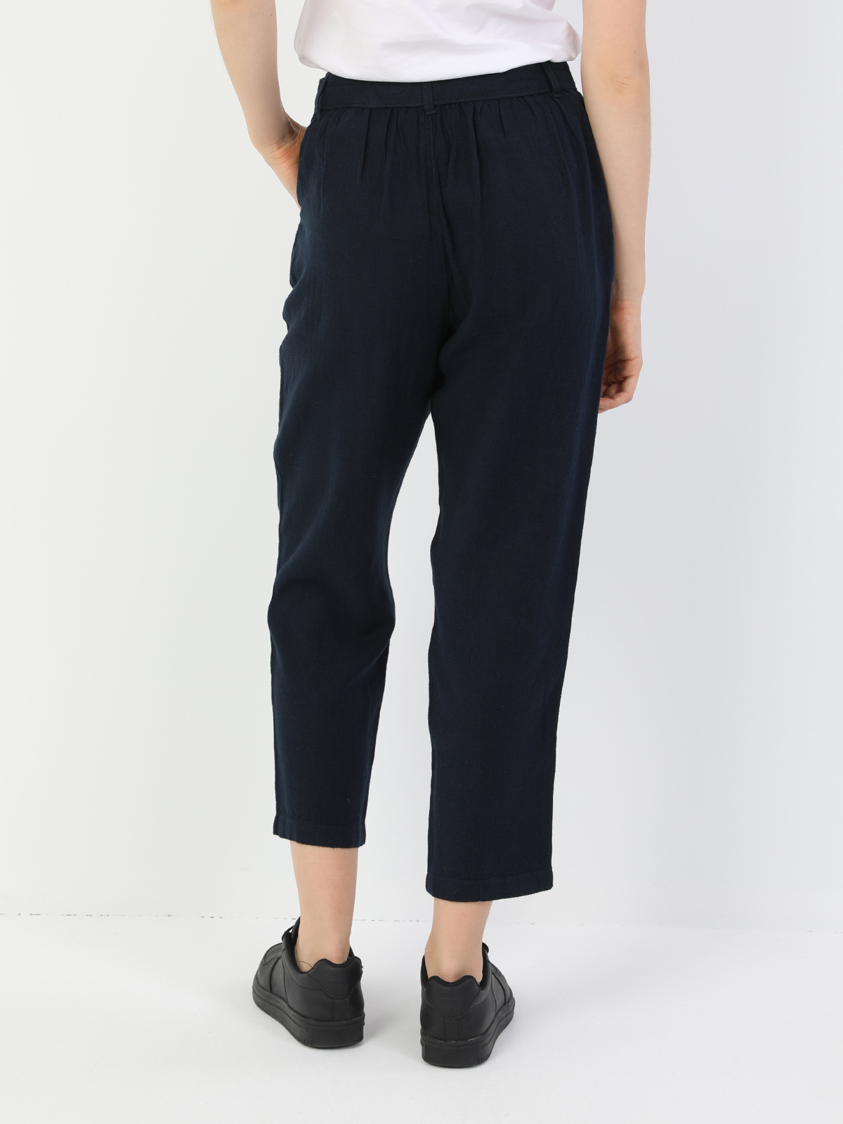 Afișați detalii pentru Pantaloni De Dama Albastru Marin Regular Fit  Cl1048461