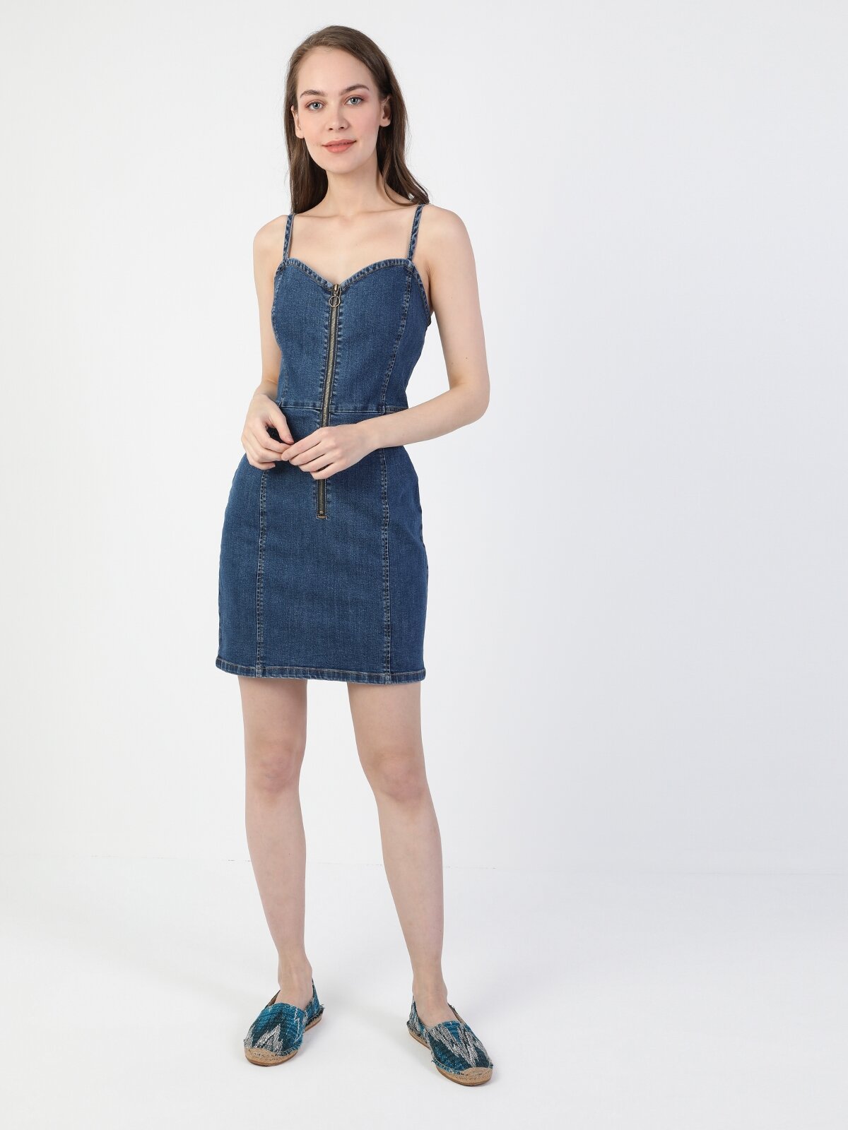 Afișați detalii pentru Rochie De Dama Denim Regular Fit 