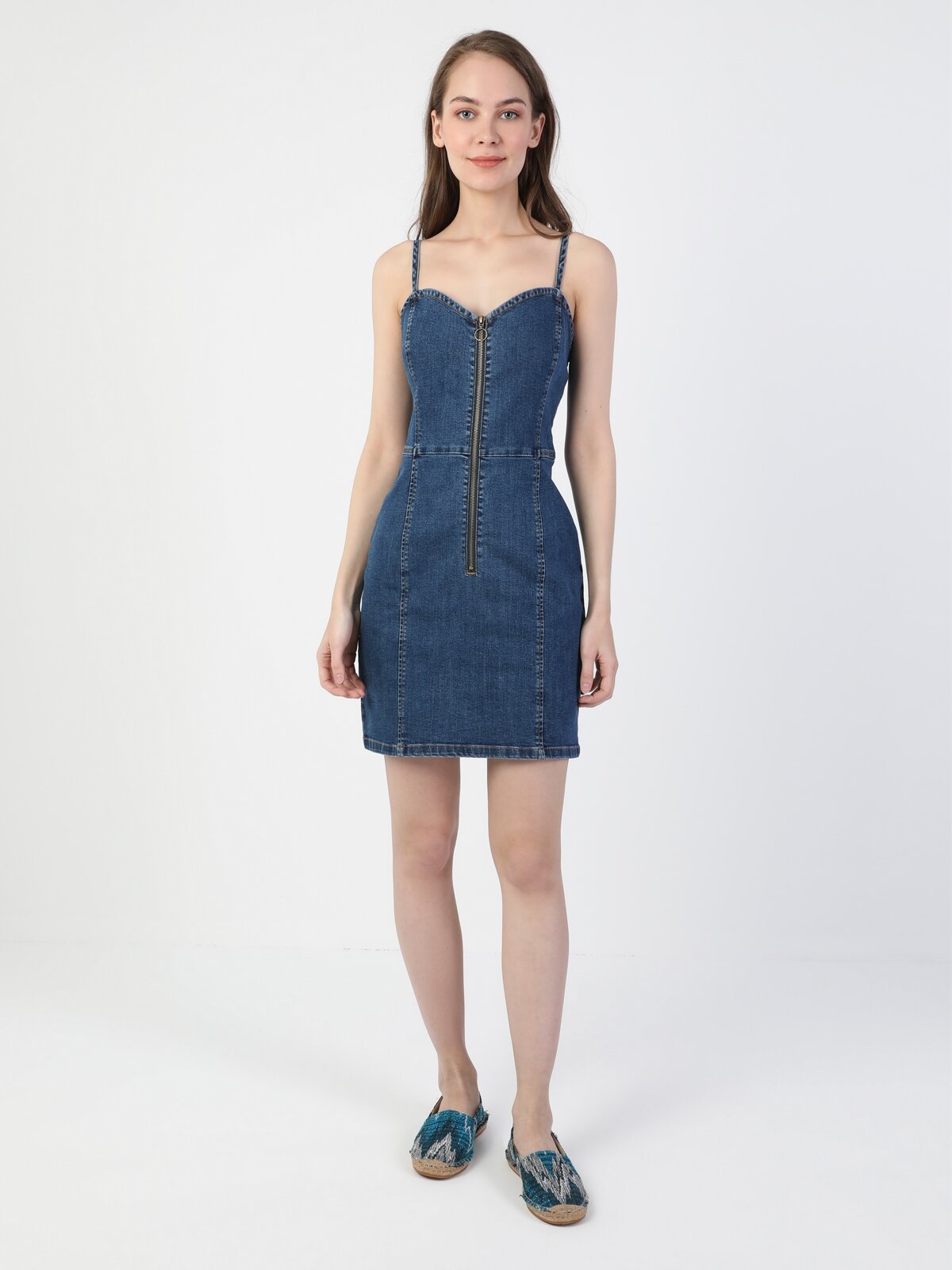 Afișați detalii pentru Rochie De Dama Denim Regular Fit 