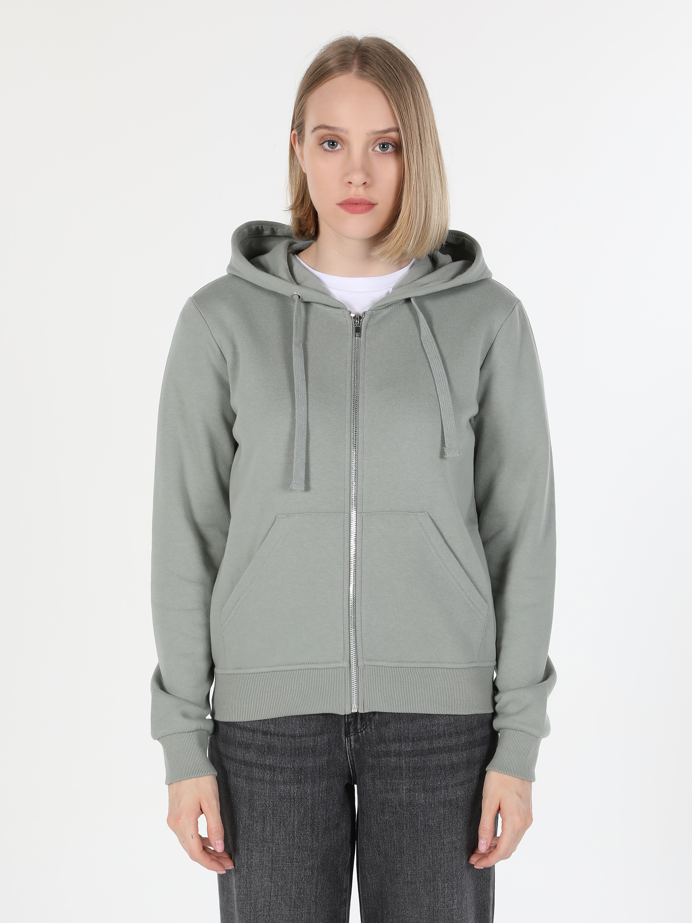 Afișați detalii pentru Hanorac / Bluza De Dama Verde Regular Fit  Cl1045199