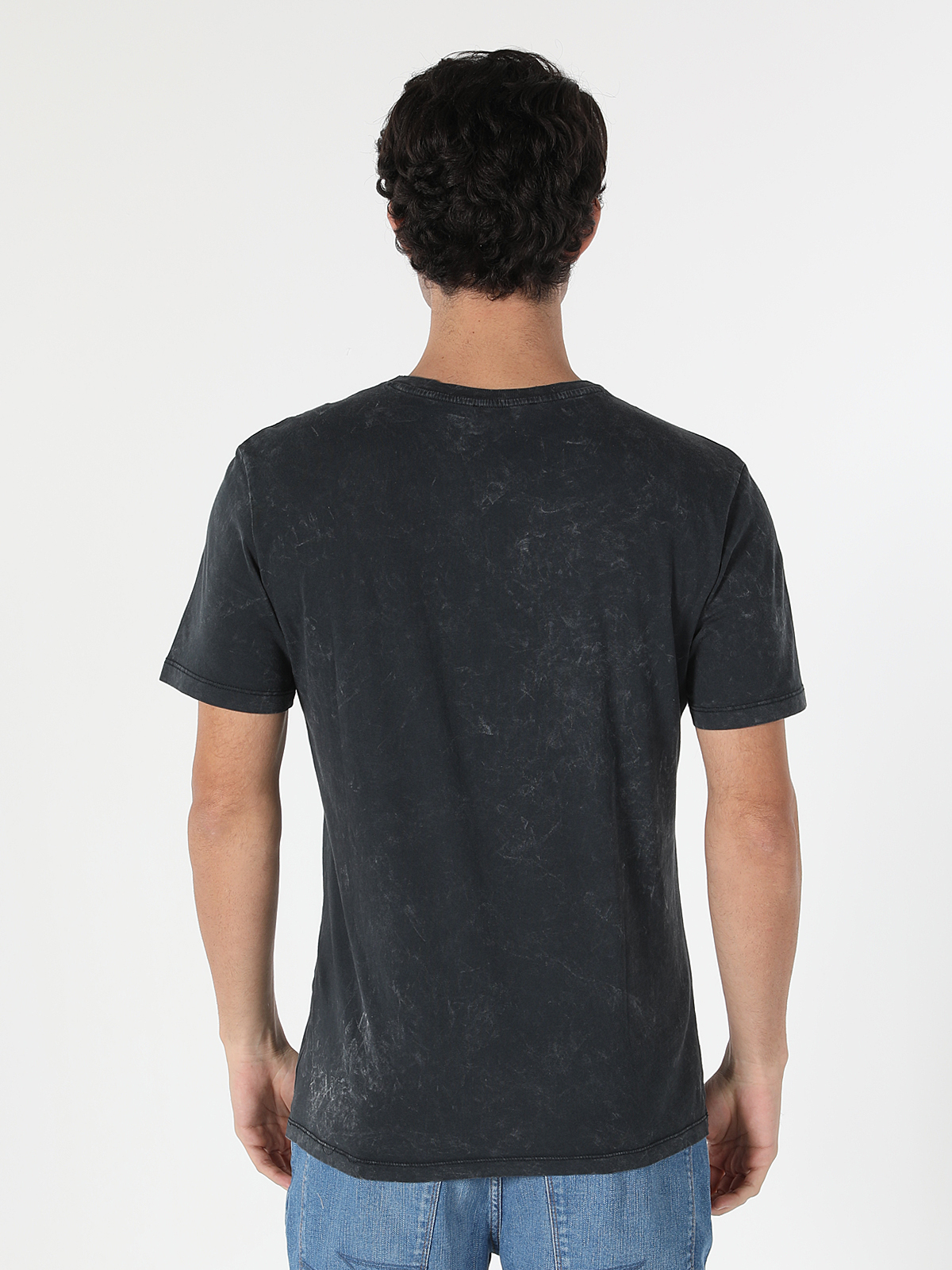 Afișați detalii pentru Tricou Cu Maneca Scurta De Barbati Antracit Regular Fit  Cl1057134