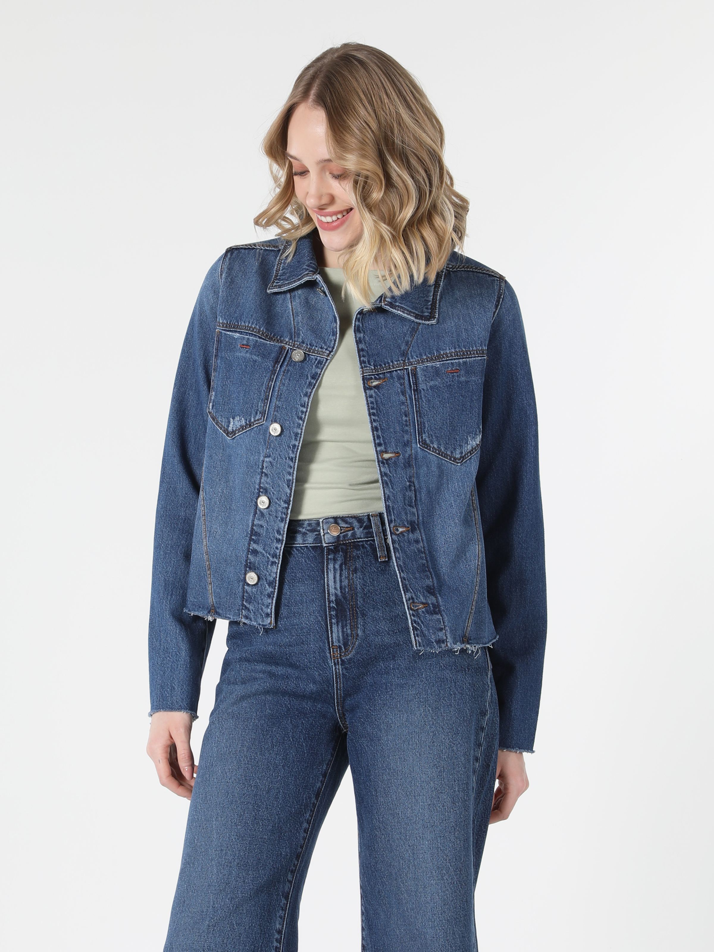 Afișați detalii pentru Jacheta De Dama Denim Regular Fit  Cl1058085