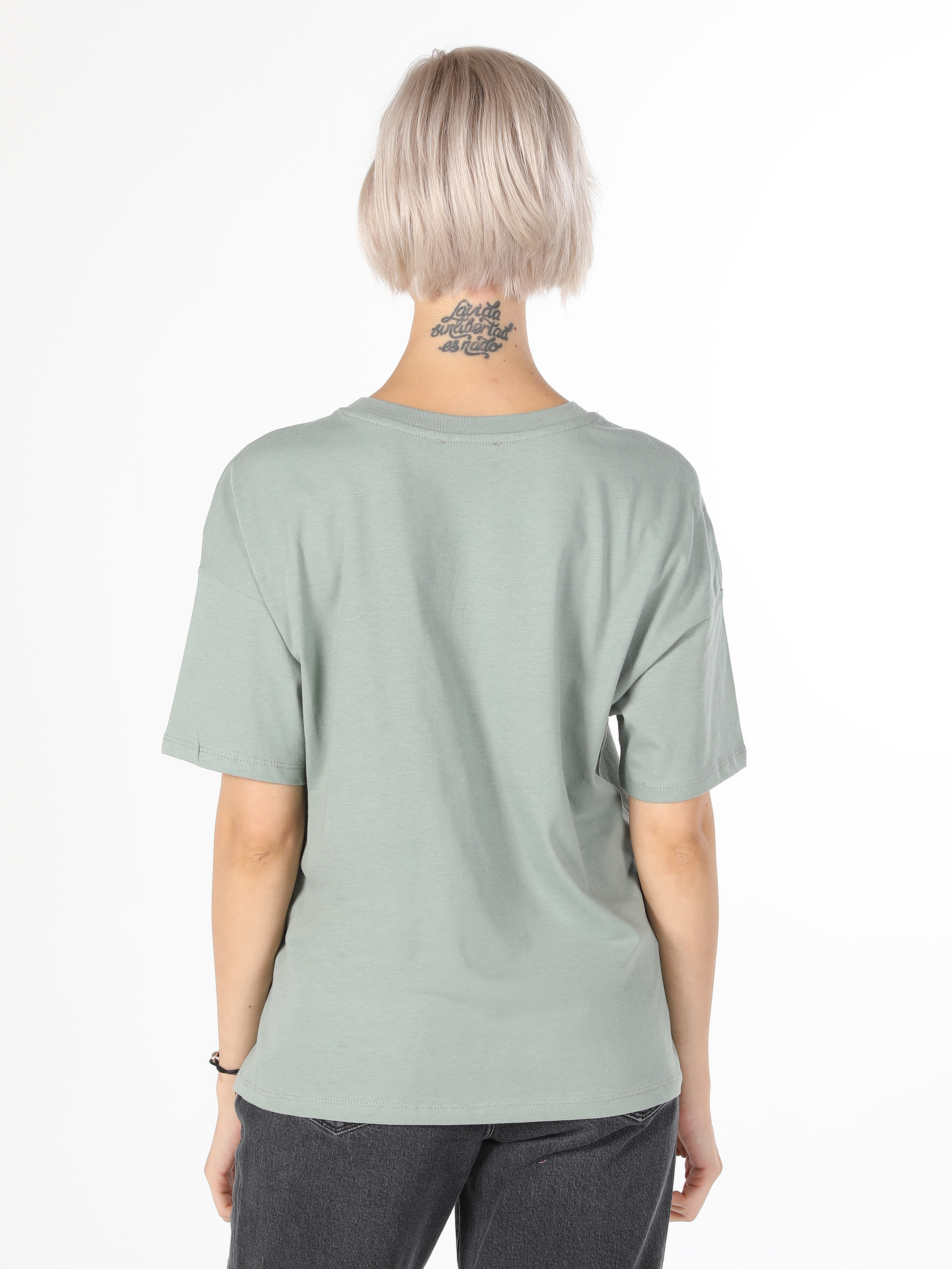 Afișați detalii pentru Tricou Cu Maneca Scurta De Dama Verde   Cl1060345
