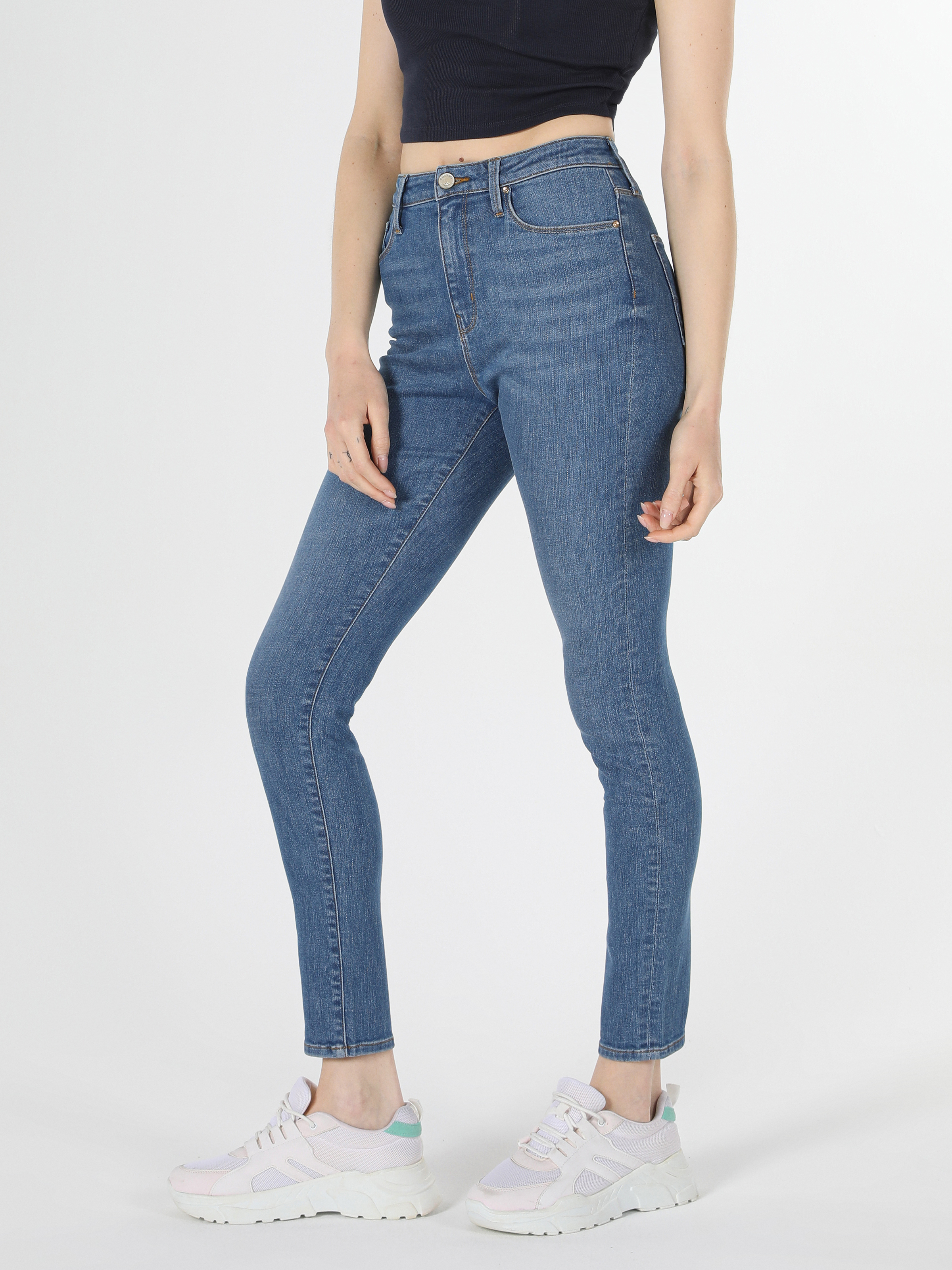 Afișați detalii pentru Pantaloni De Dama Denim Super Slim Fit 760 DIANA CL1055525