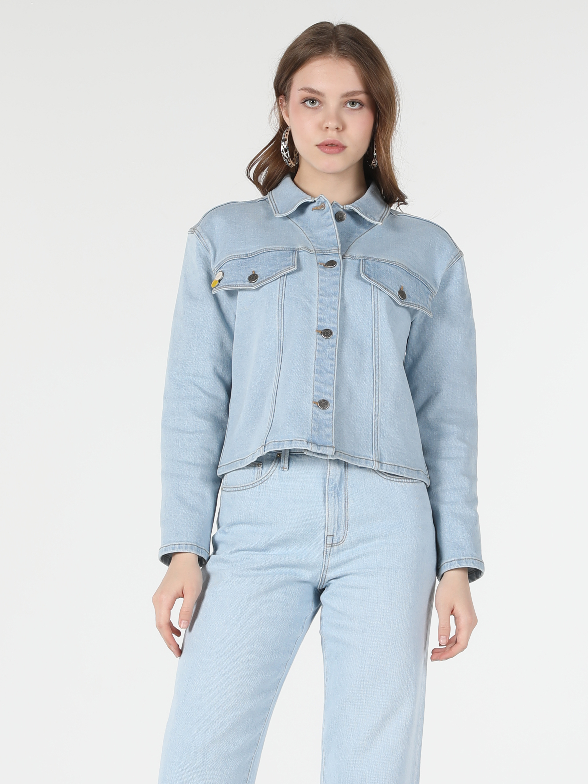 Afișați detalii pentru Jacheta De Dama Denim Regular Fit  Cl1058095