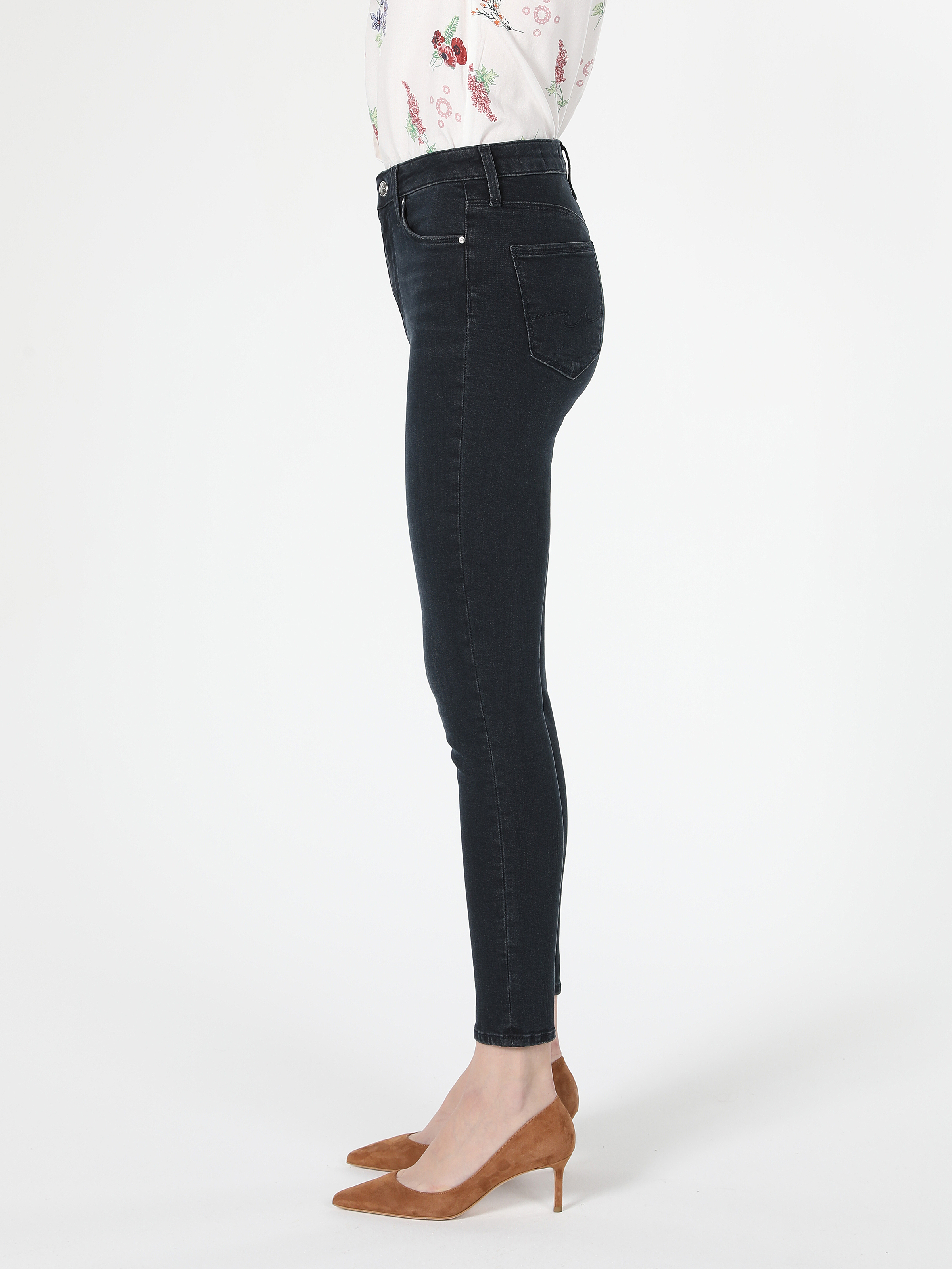 Afișați detalii pentru Pantaloni De Dama Albastru inchis Skinny Fit 760 DIANA CL1061417