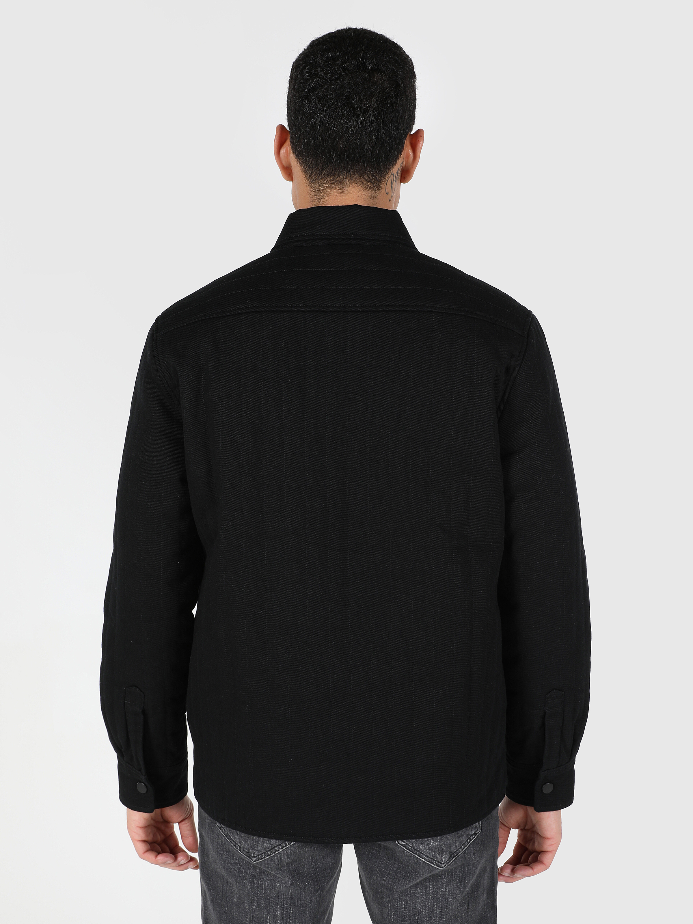 Afișați detalii pentru Jacheta De Barbati Negru Slim Fit  Cl1062534