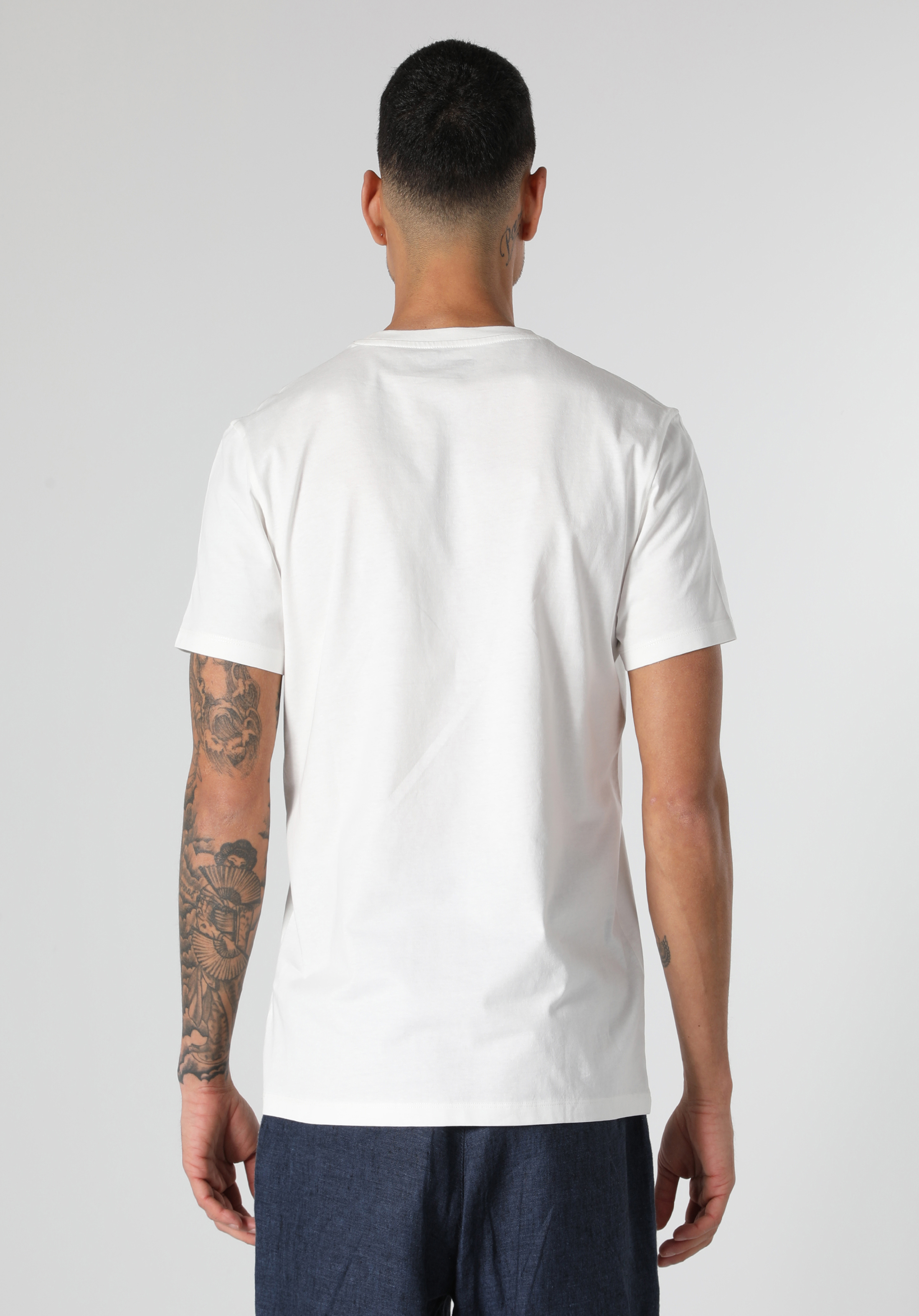 Afișați detalii pentru Tricou Cu Maneca Scurta De Barbati Alb Regular Fit  Cl1061817