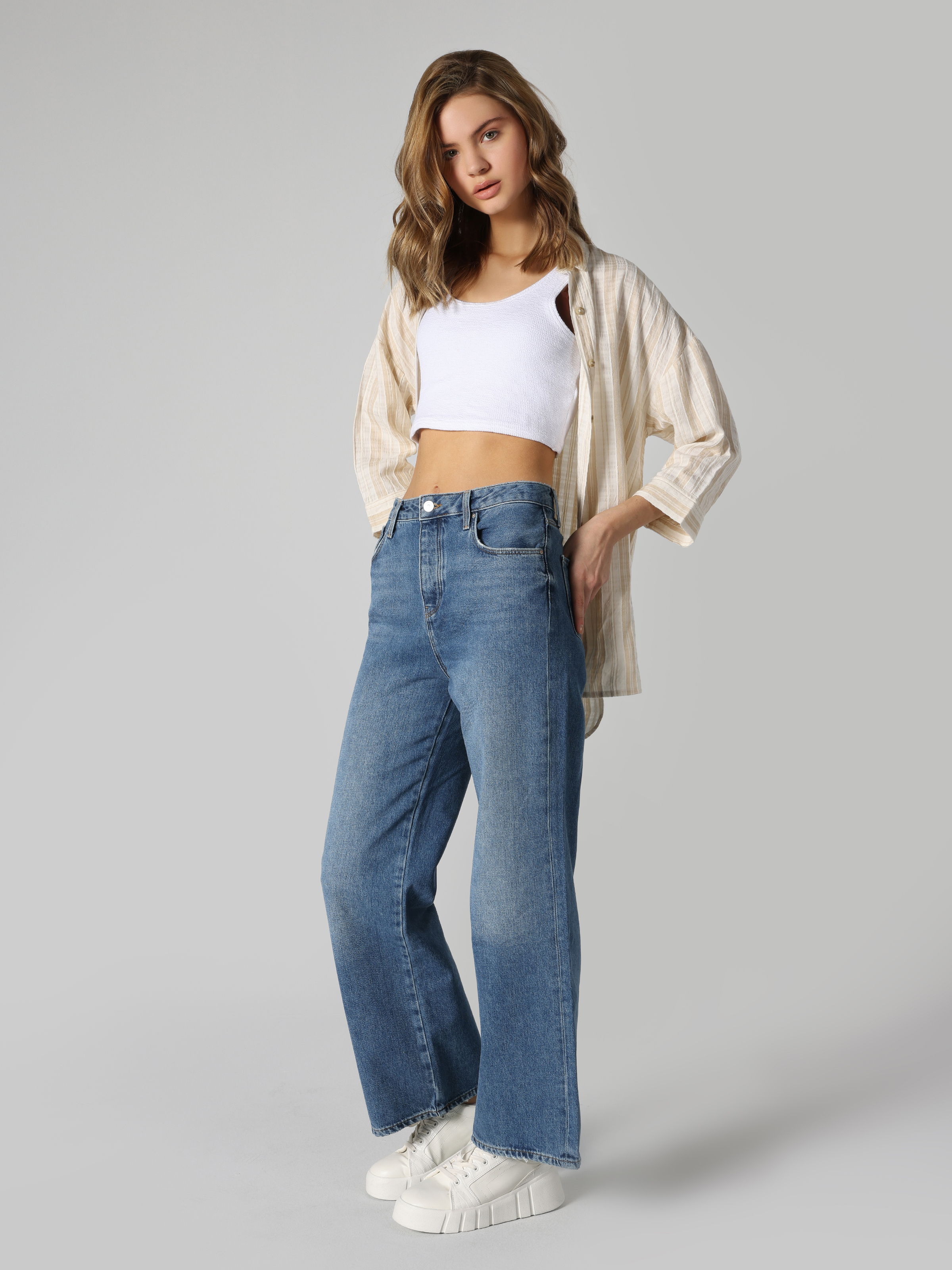 Afișați detalii pentru Camasa Cu Maneca Lunga De Dama Bej Regular Fit  Cl1062469