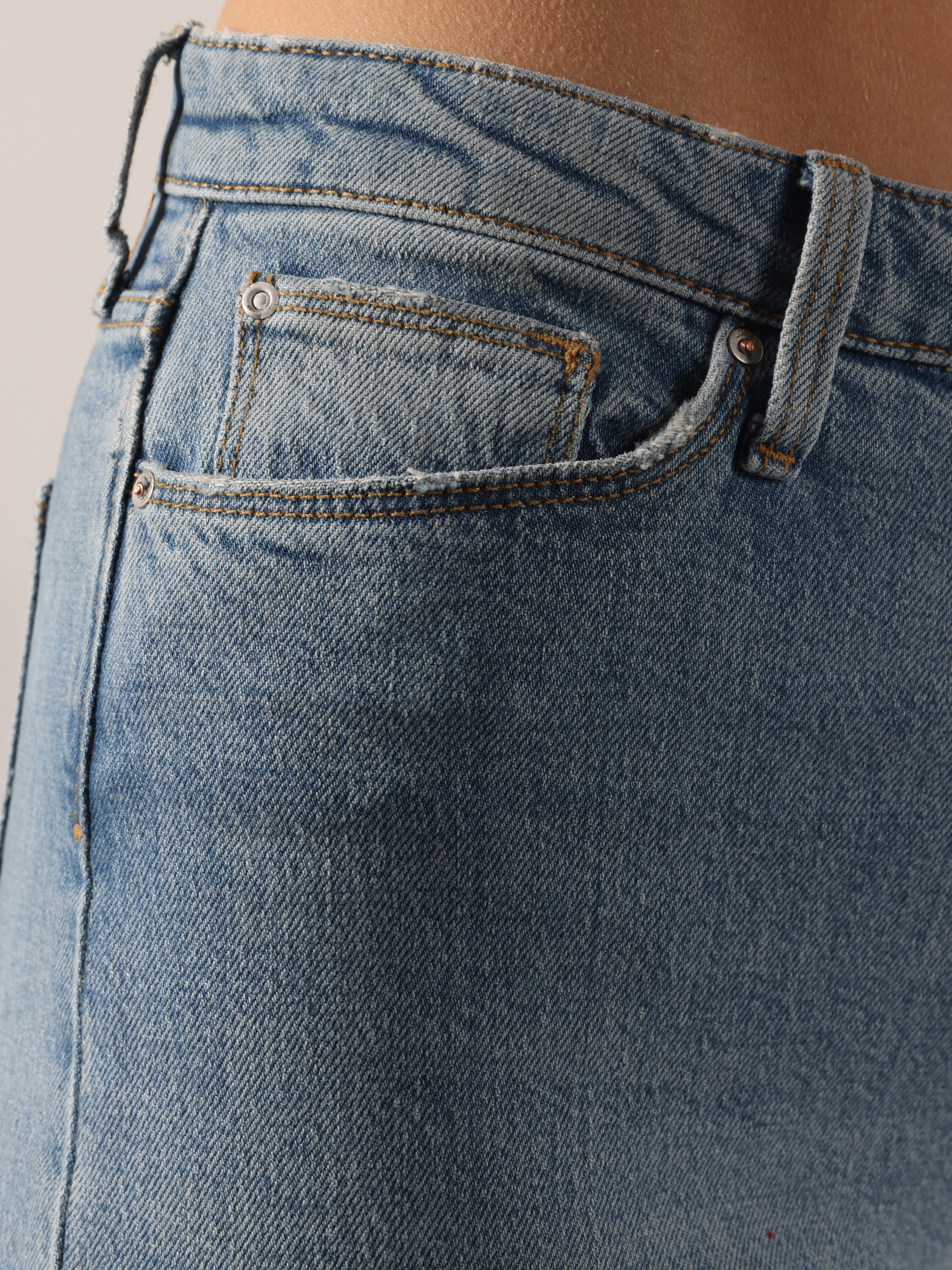 Afișați detalii pentru Pantaloni De Dama Albastru Regular Fit 791 MONICA CL1063474