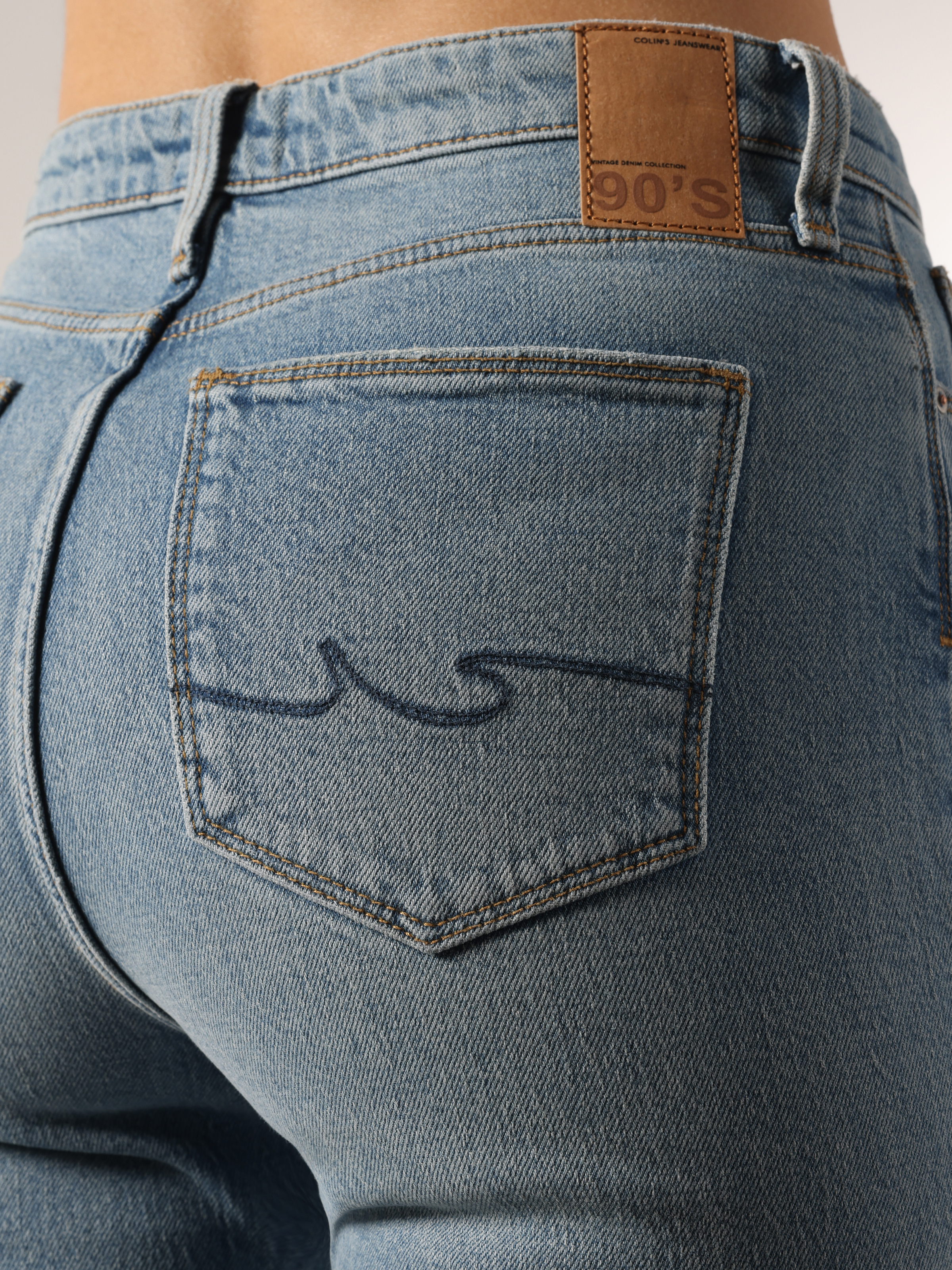 Afișați detalii pentru Pantaloni De Dama Albastru Regular Fit 791 MONICA CL1063474