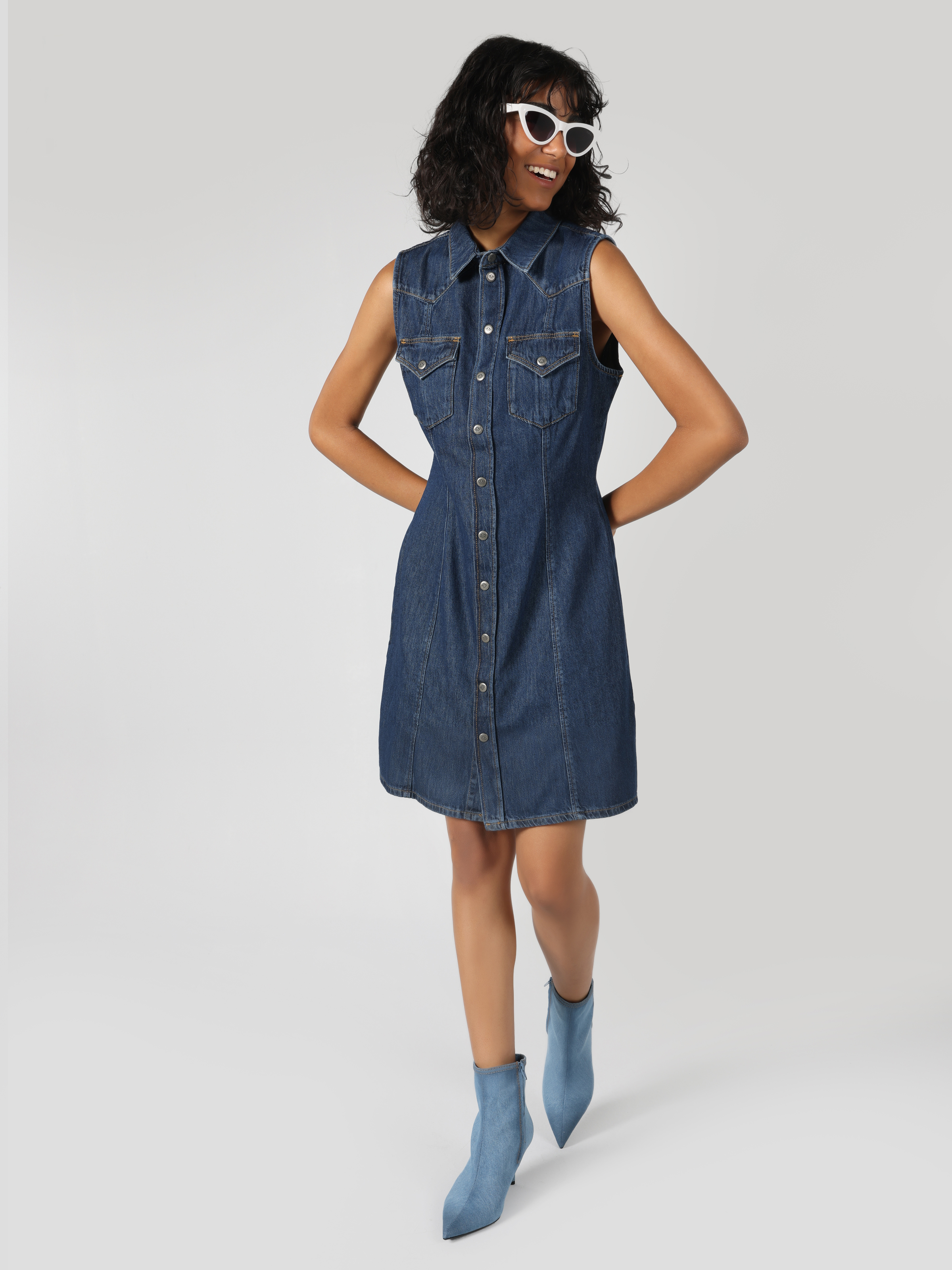 Afișați detalii pentru Rochie De Dama Albastru Slim Fit  Cl1063506