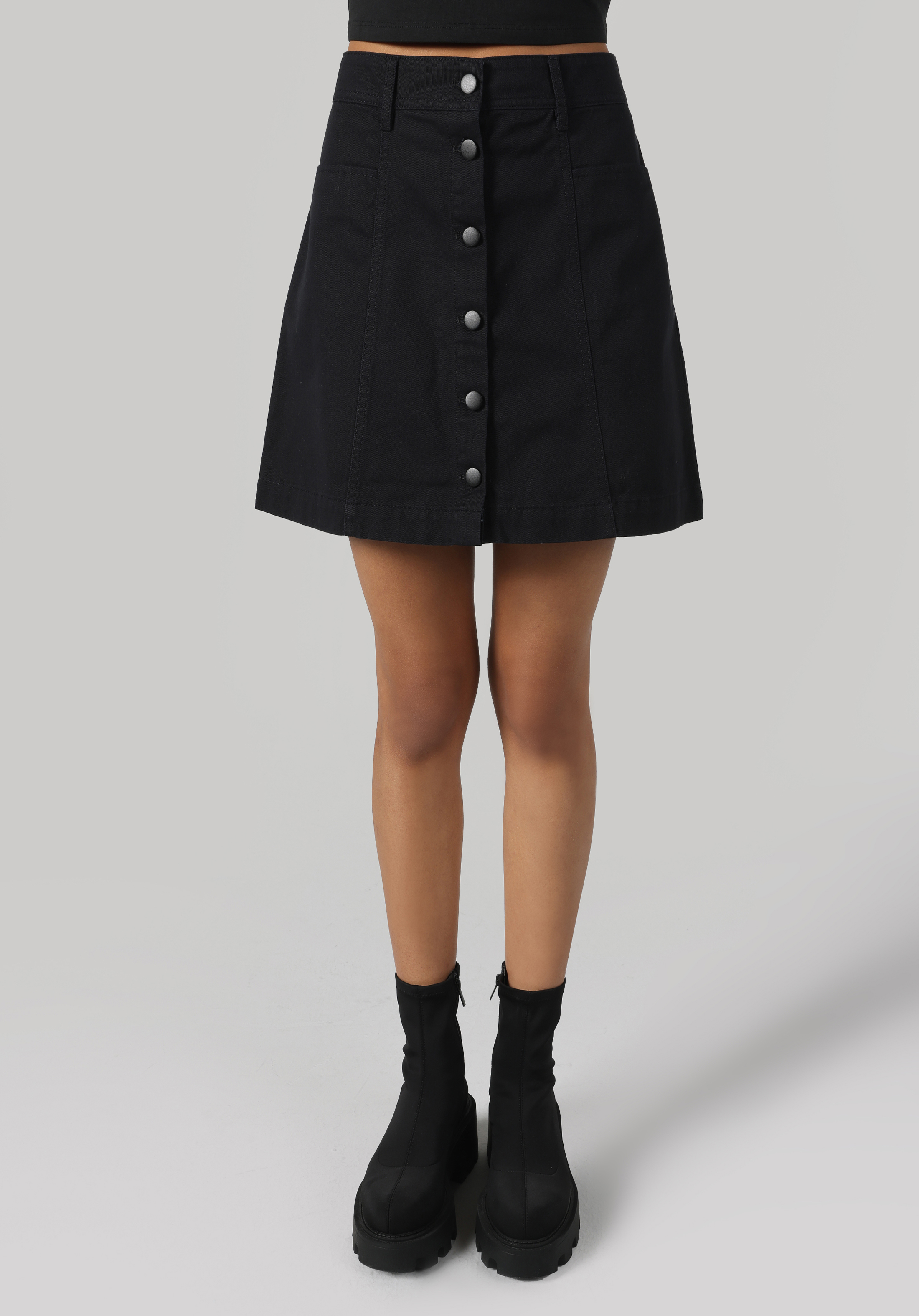 Afișați detalii pentru Fusta De Dama Negru Mini Skirt  Cl1051415