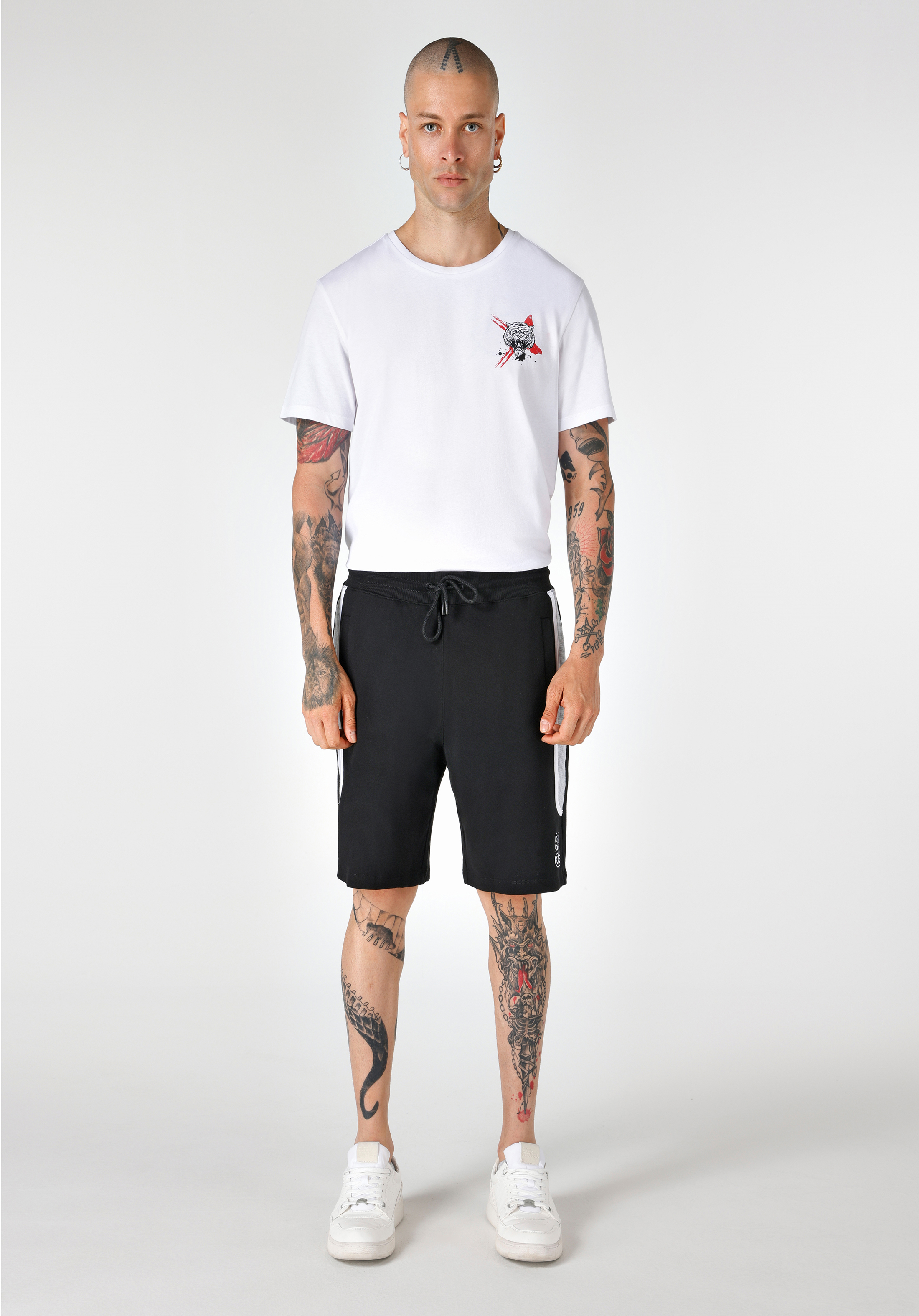 Afișați detalii pentru Short / Pantaloni Scurti De Barbati Negru Regular Fit  CL1064576