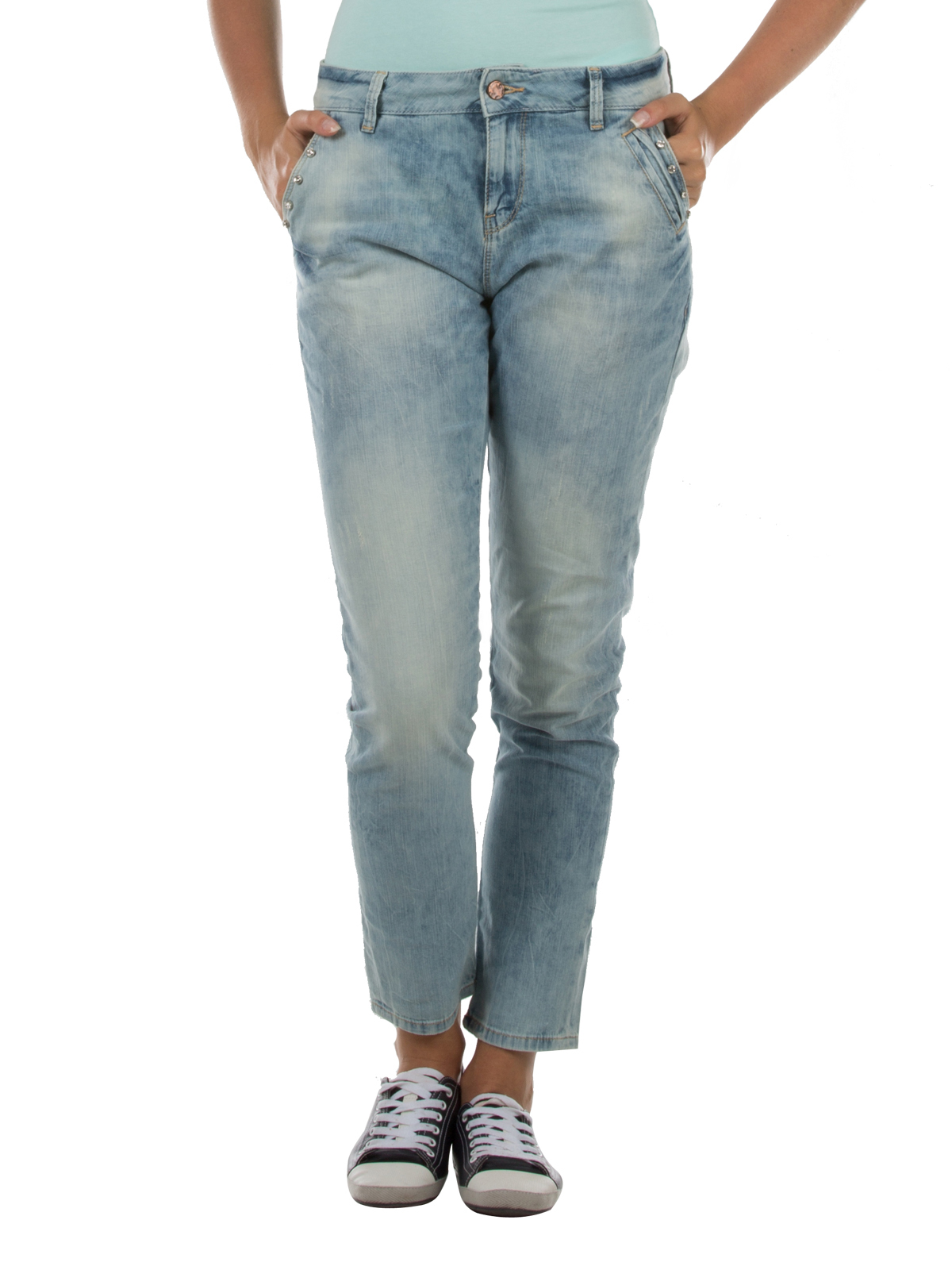 Afișați detalii pentru Regular Fit Mid Waist Bootcut Blugi İndigo Pentru Femei
