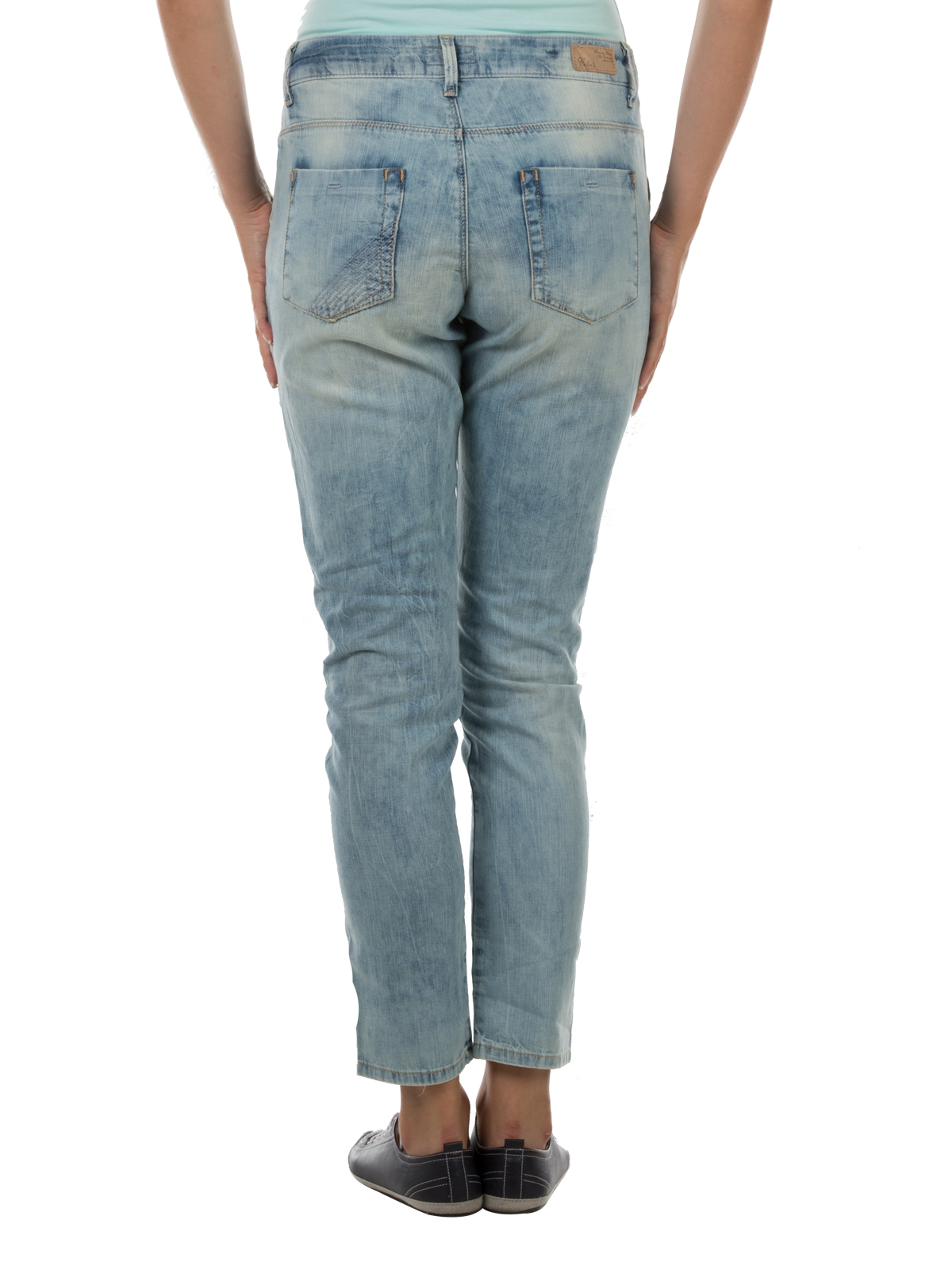 Afișați detalii pentru Regular Fit Mid Waist Bootcut Blugi İndigo Pentru Femei