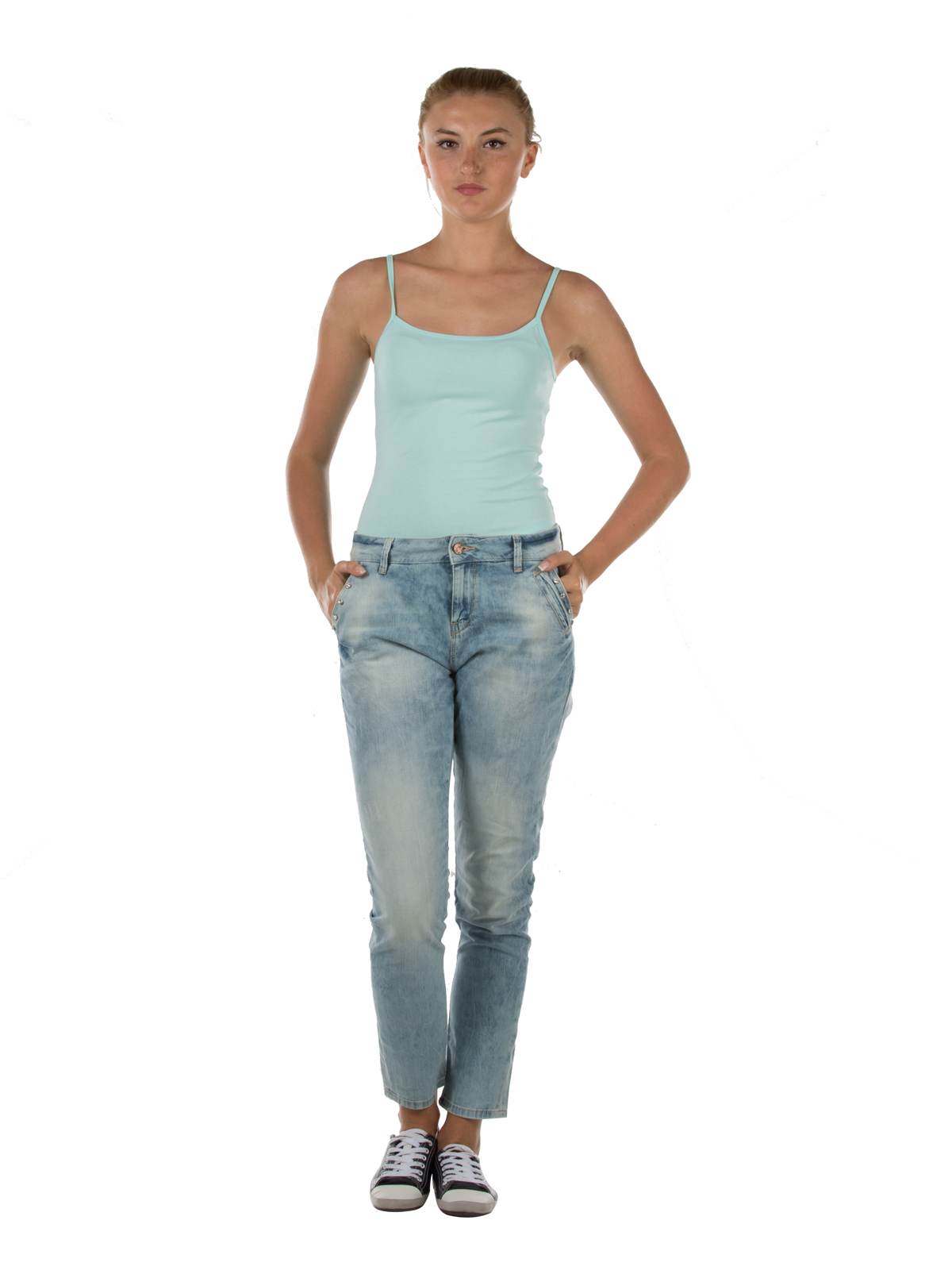 Afișați detalii pentru Regular Fit Mid Waist Bootcut Blugi İndigo Pentru Femei