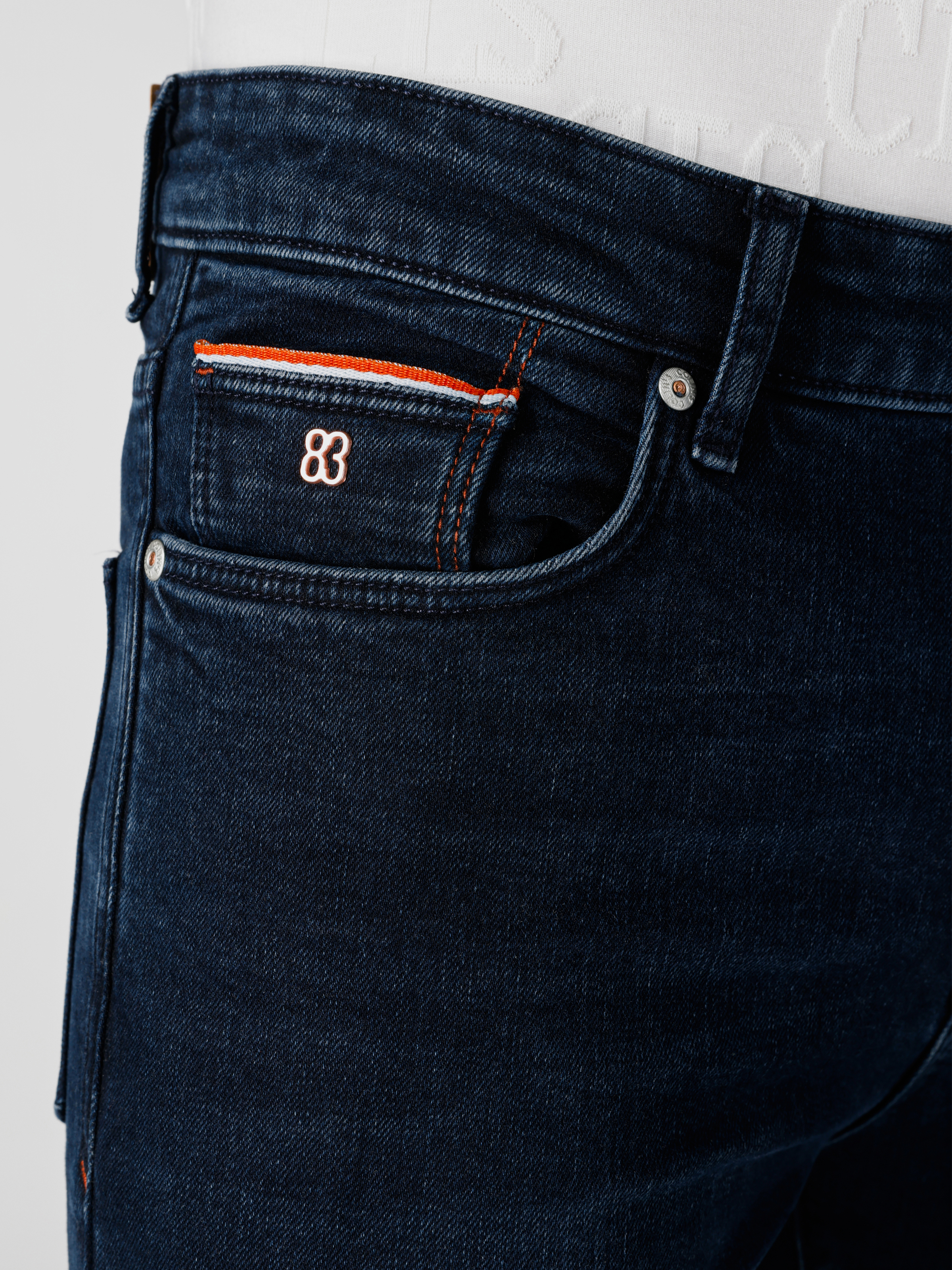 Afișați detalii pentru Pantaloni De Barbati Albastru inchis Skinny Fit  CL1065217