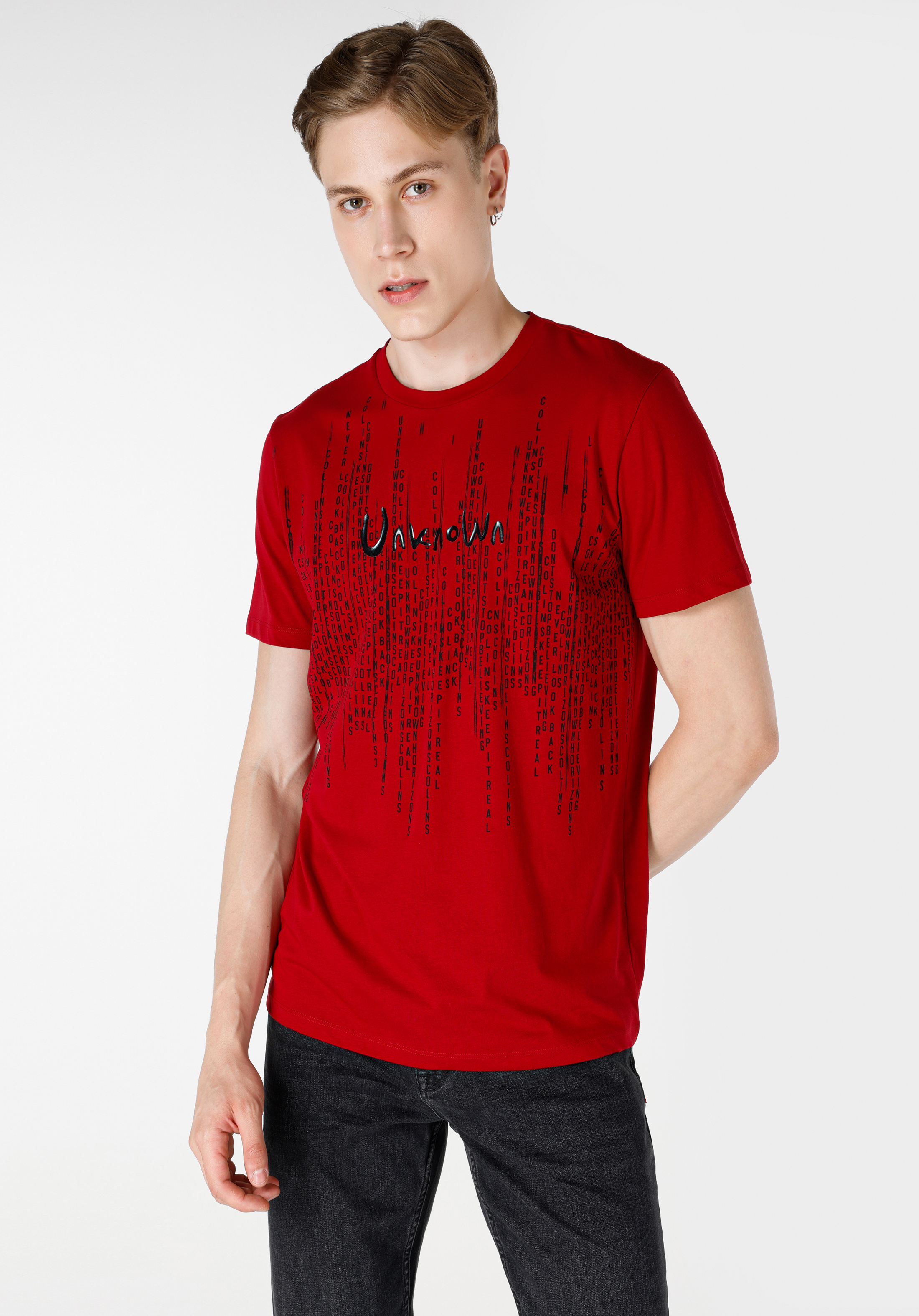 Afișați detalii pentru Tricou Cu Maneca Scurta De Barbati Roşu Regular Fit  CL1064690