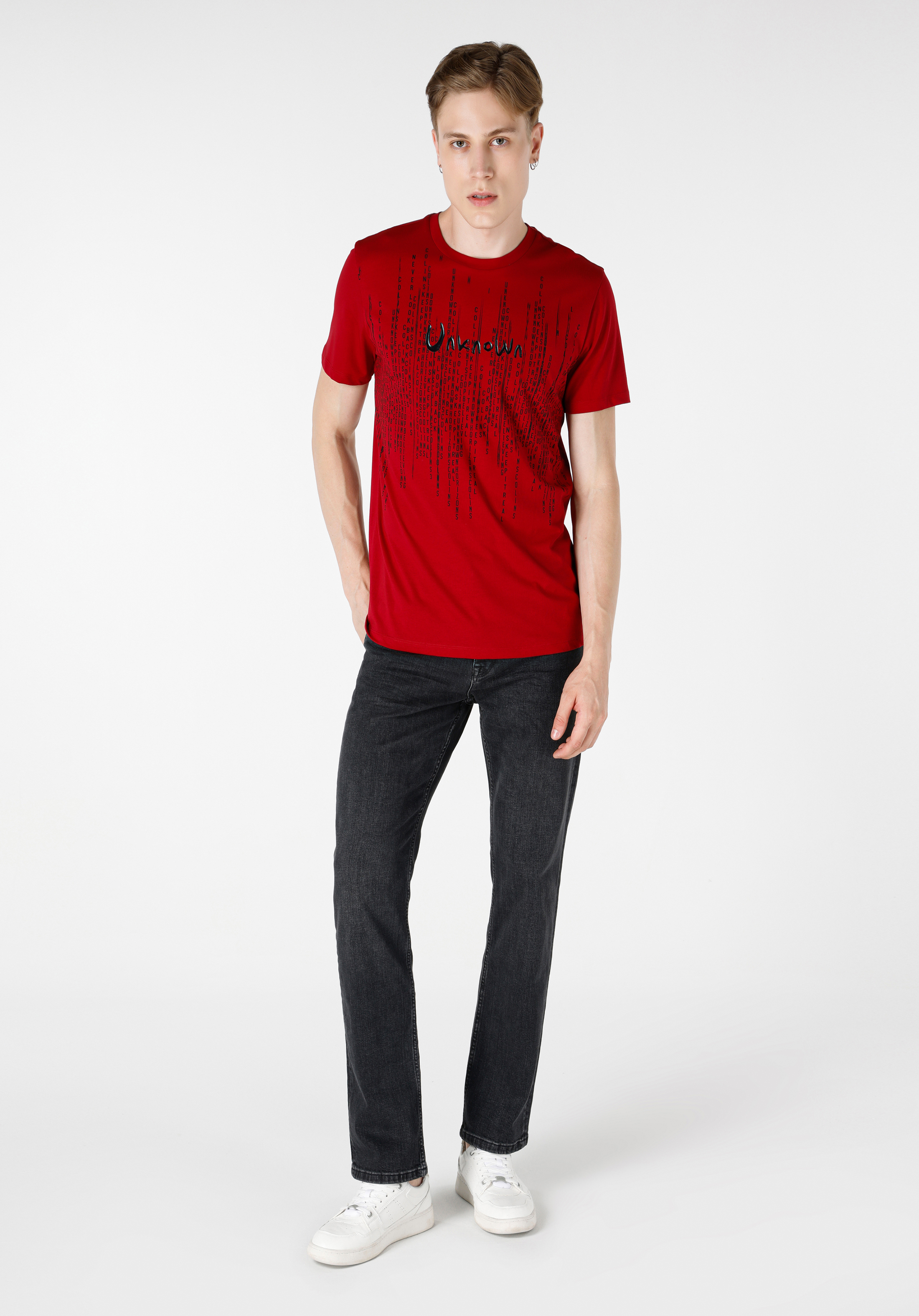 Afișați detalii pentru Tricou Cu Maneca Scurta De Barbati Roşu Regular Fit  CL1064690
