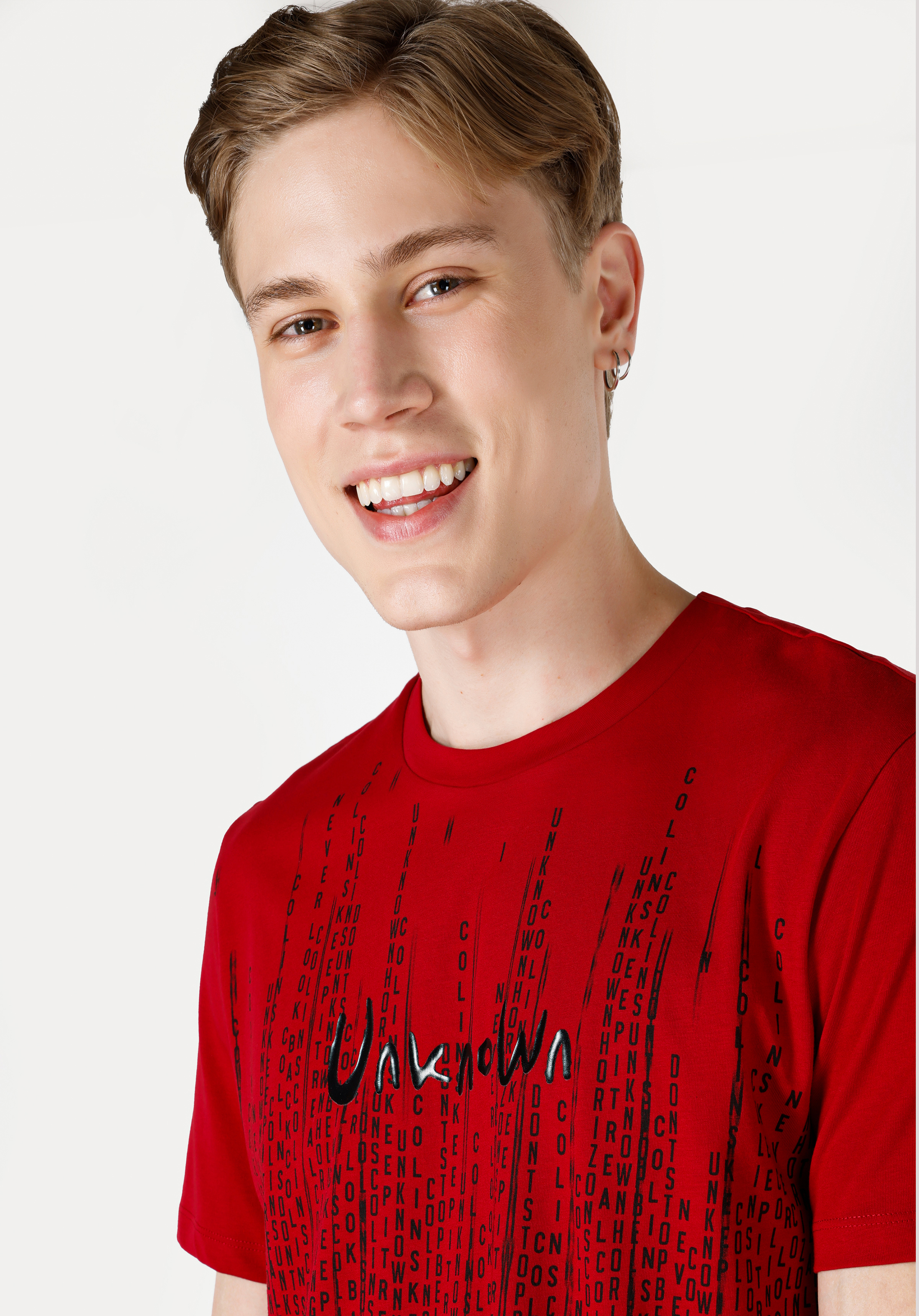 Afișați detalii pentru Tricou Cu Maneca Scurta De Barbati Roşu Regular Fit  CL1064690