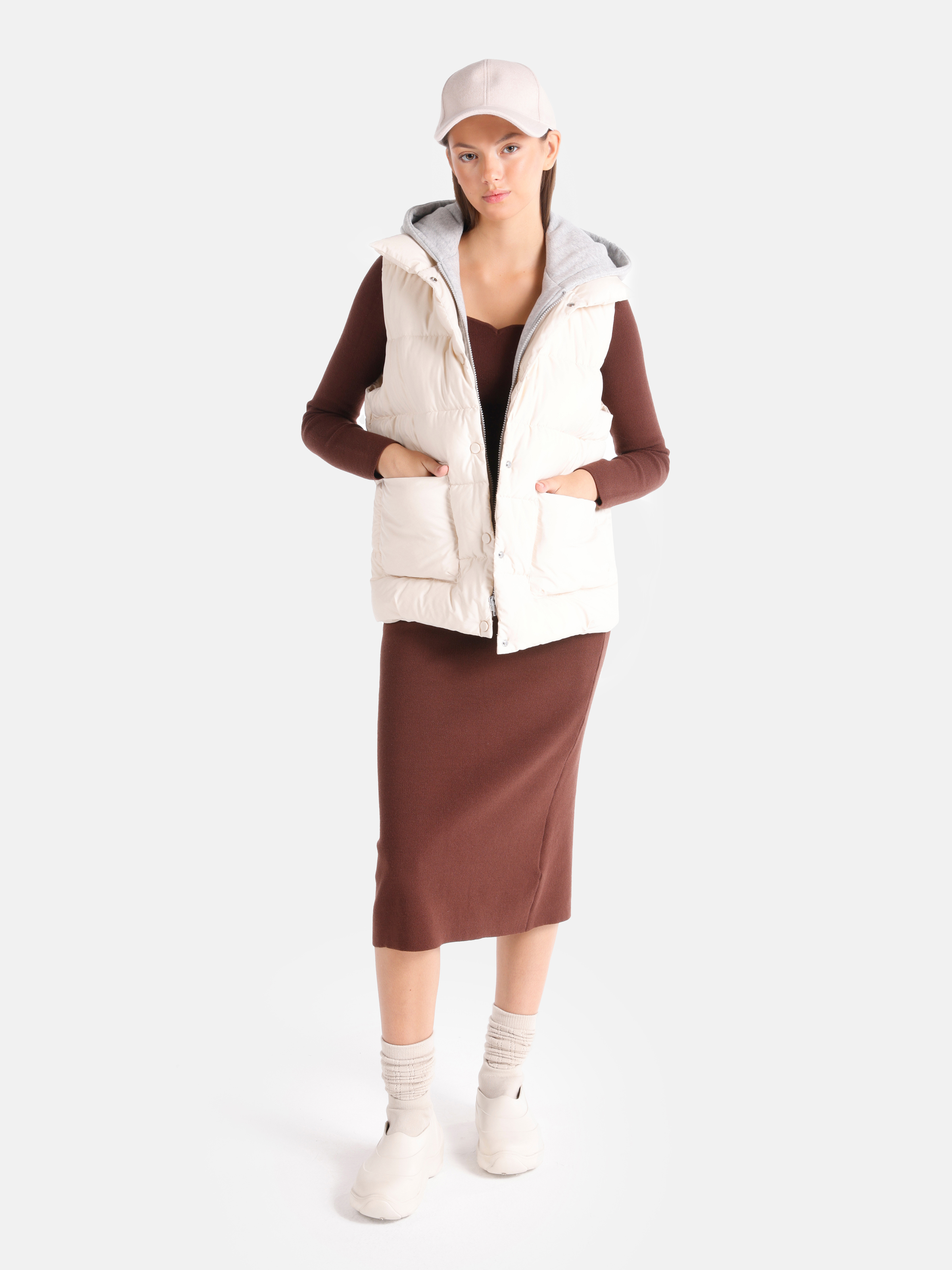 Afișați detalii pentru Pulover De Dama Maro Slim Fit  Cl1065291