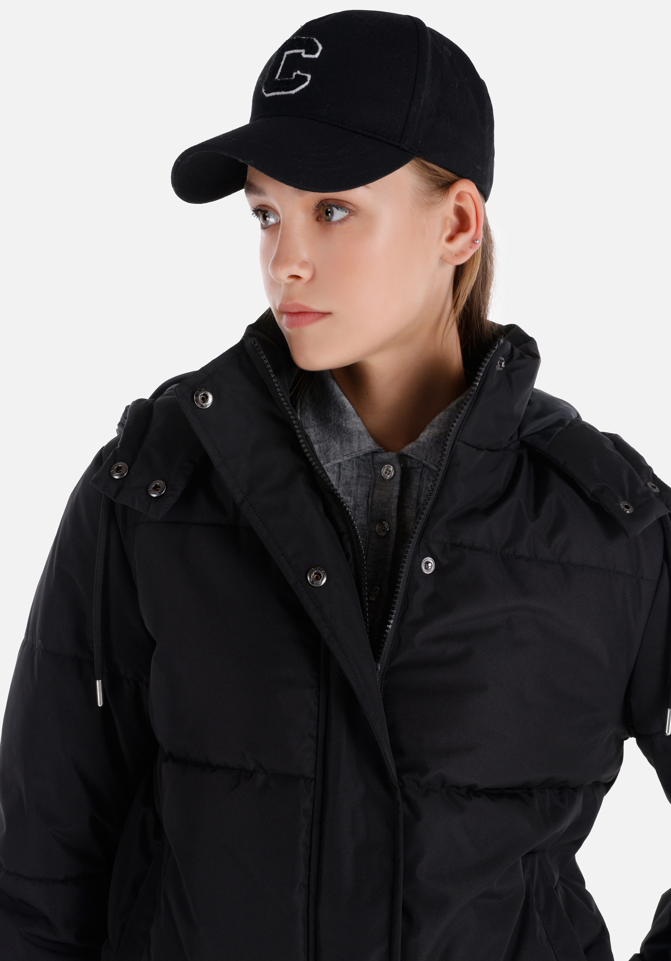 Afișați detalii pentru Jacheta De Dama Negru Regular Fit  Cl1064976