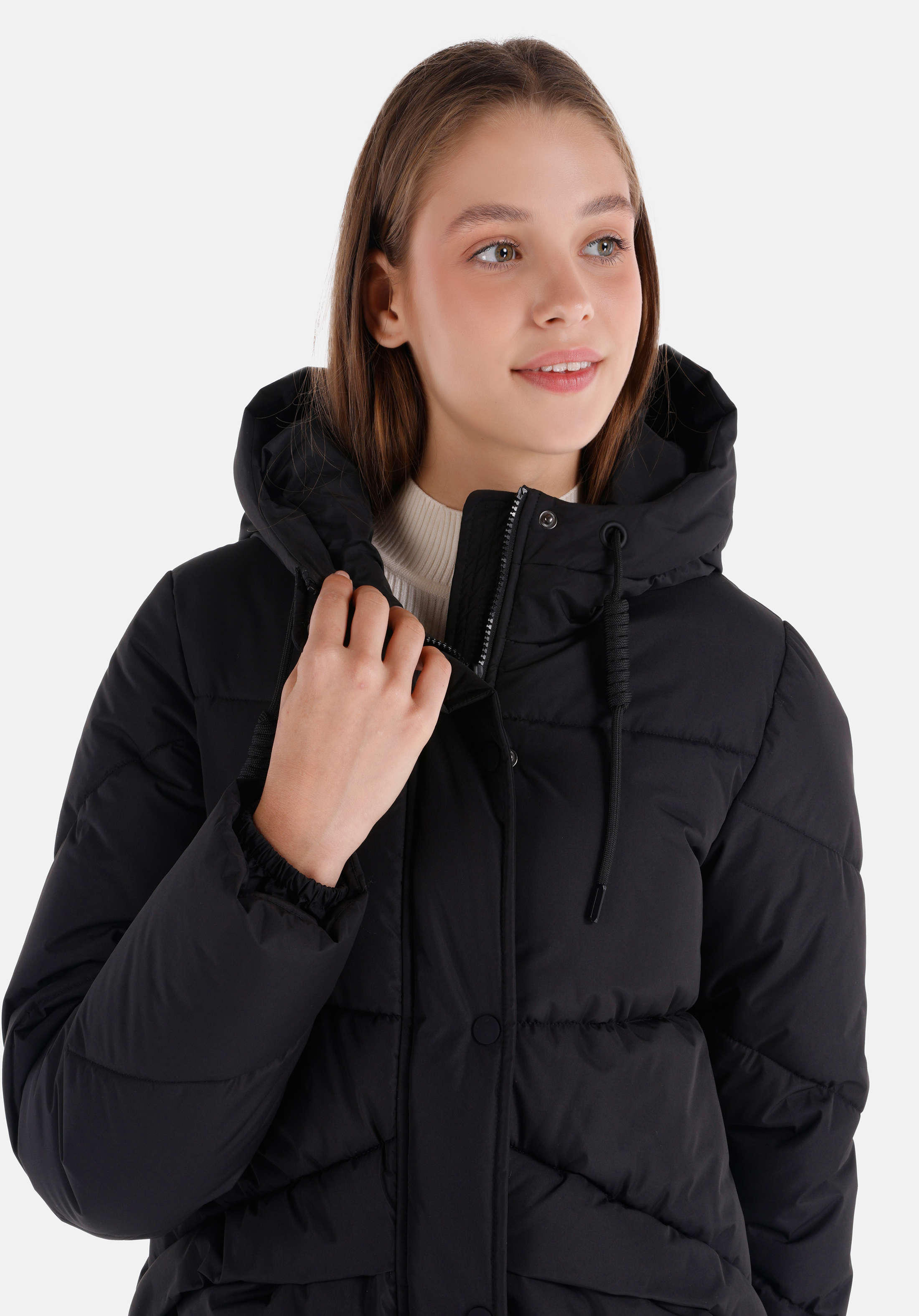 Afișați detalii pentru Palton De Dama Negru Regular Fit  Cl1064973