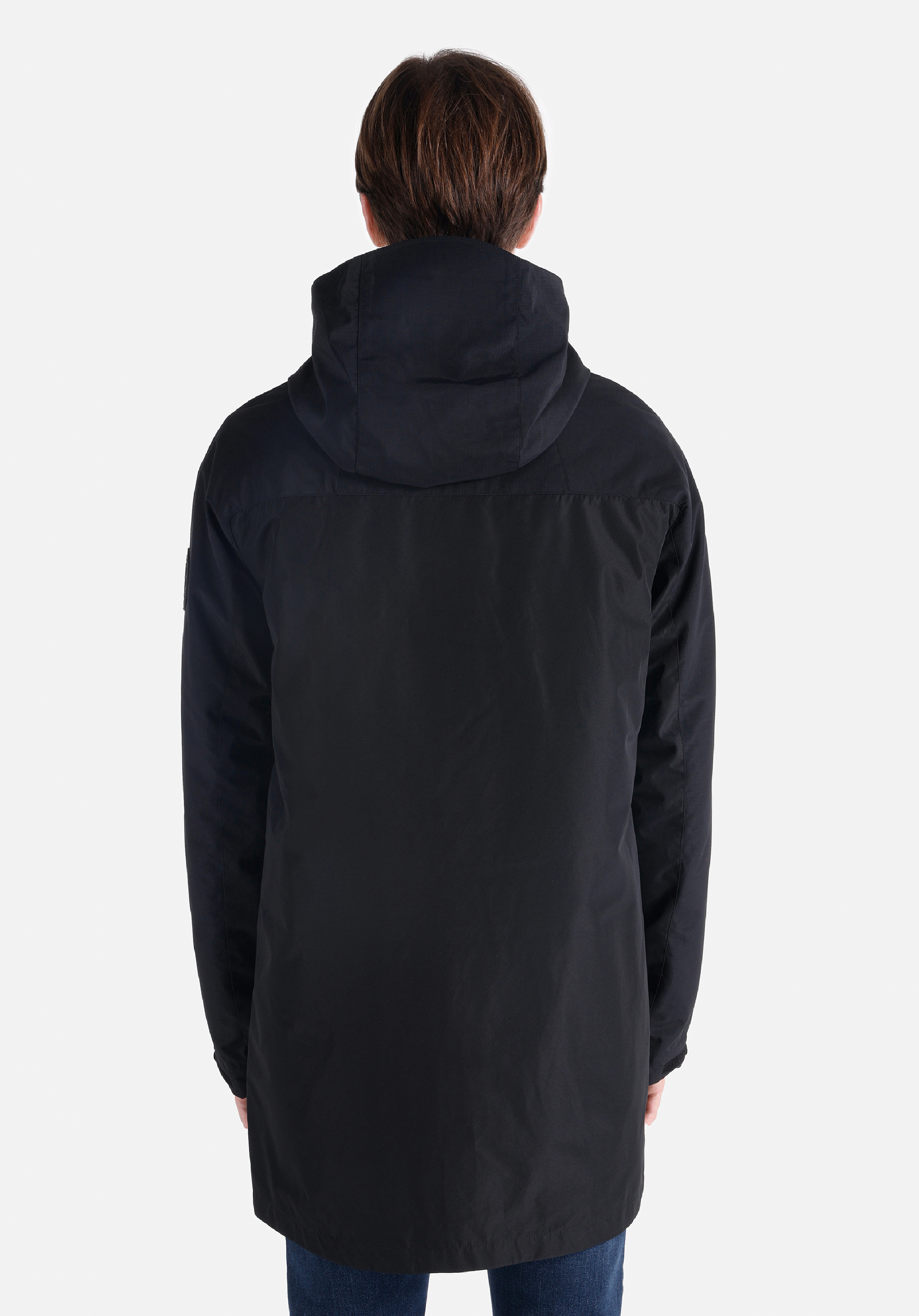 Afișați detalii pentru Palton Negru Pentru Bărbați Regular Fit