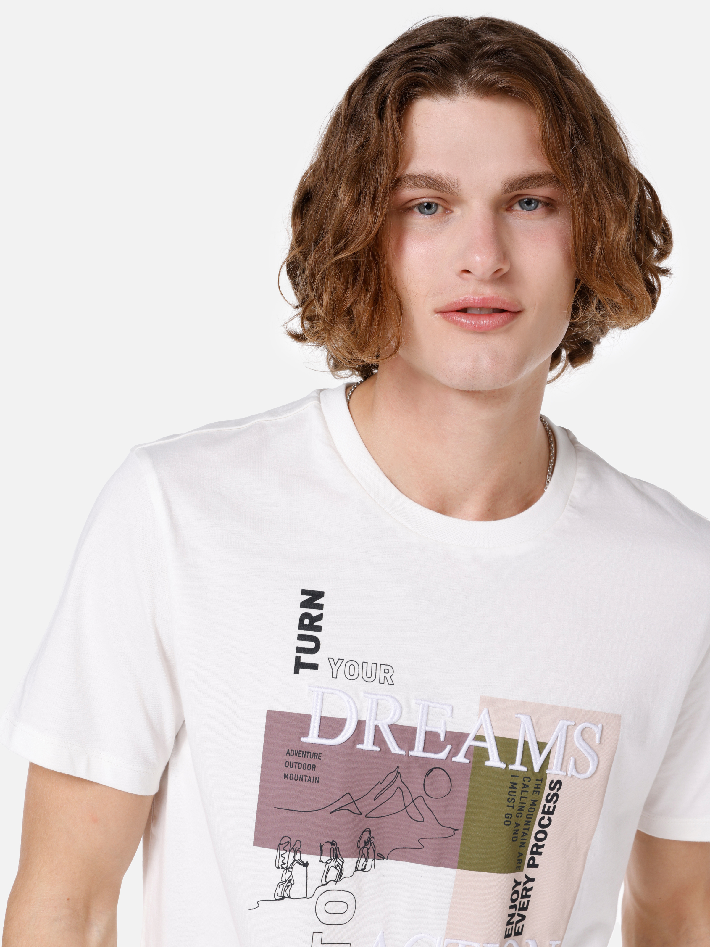 Afișați detalii pentru Tricou Cu Maneca Scurta De Barbati Alb Regular Fit  Cl1066842