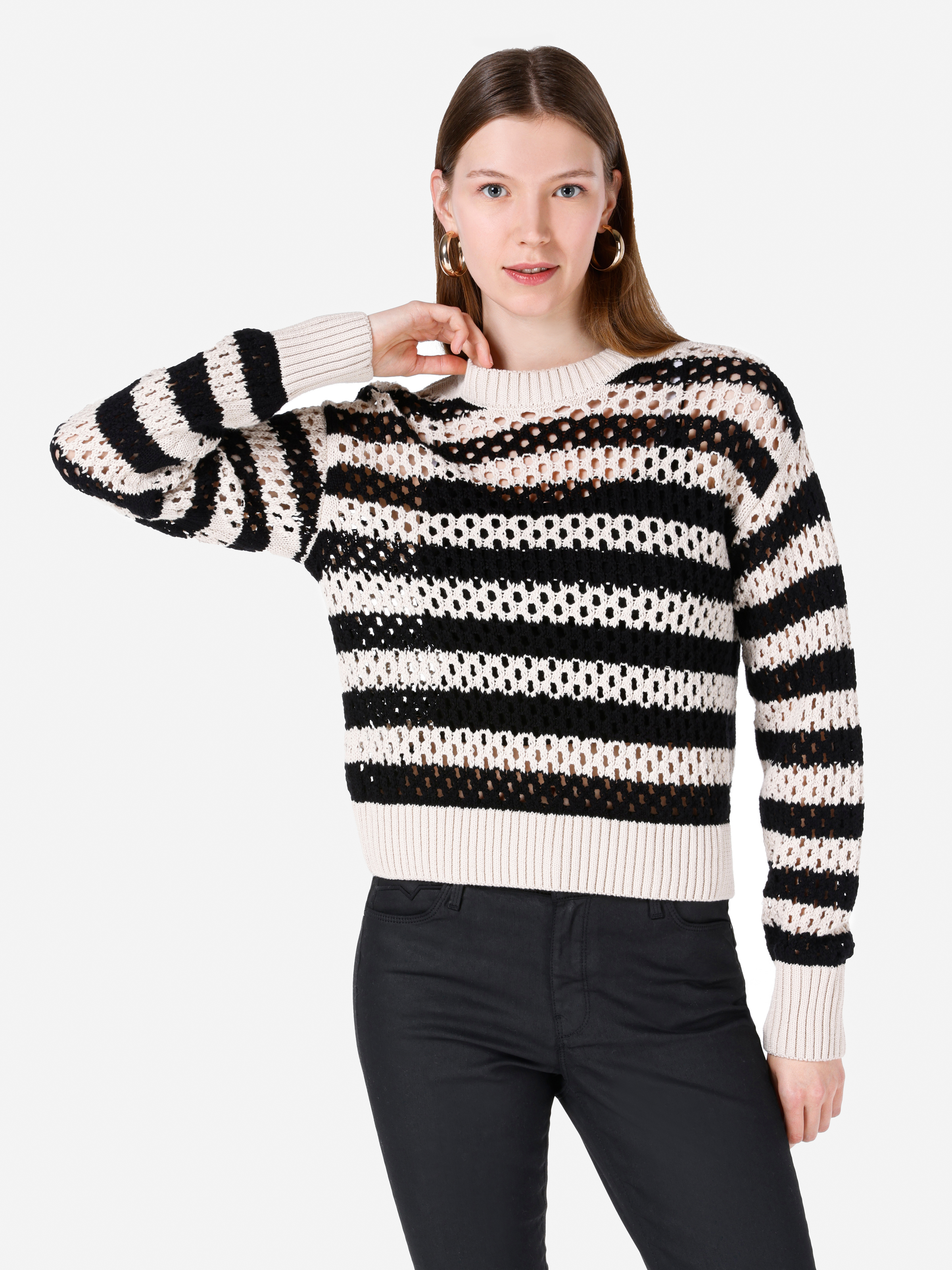 Afișați detalii pentru Pulover De Dama Negru Regular Fit  Cl1067375