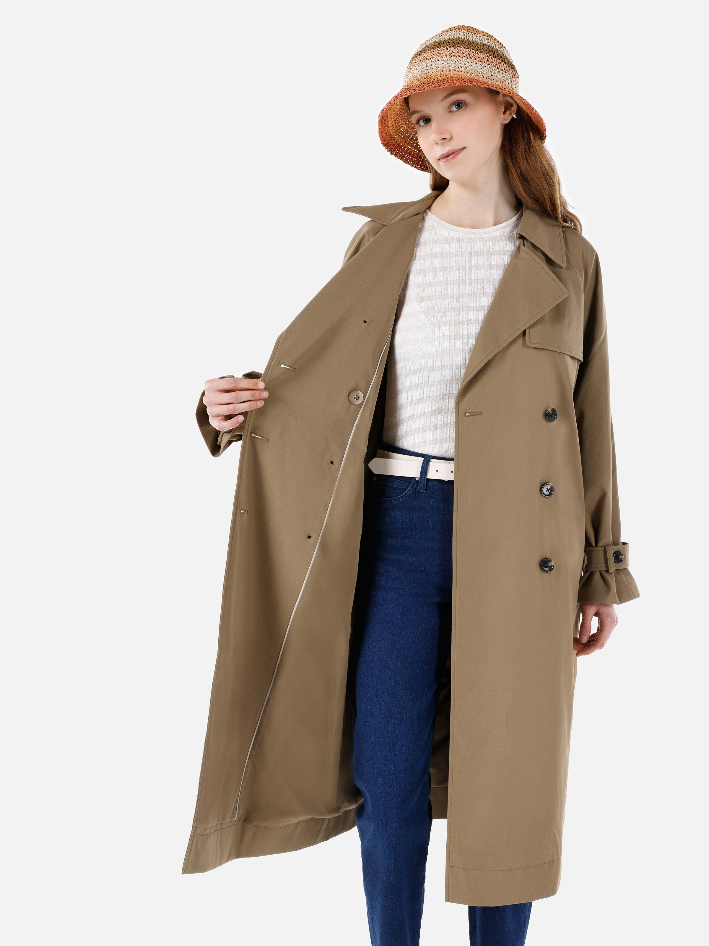 Afișați detalii pentru Jacheta De Dama Kaki Regular Fit  Cl1066886