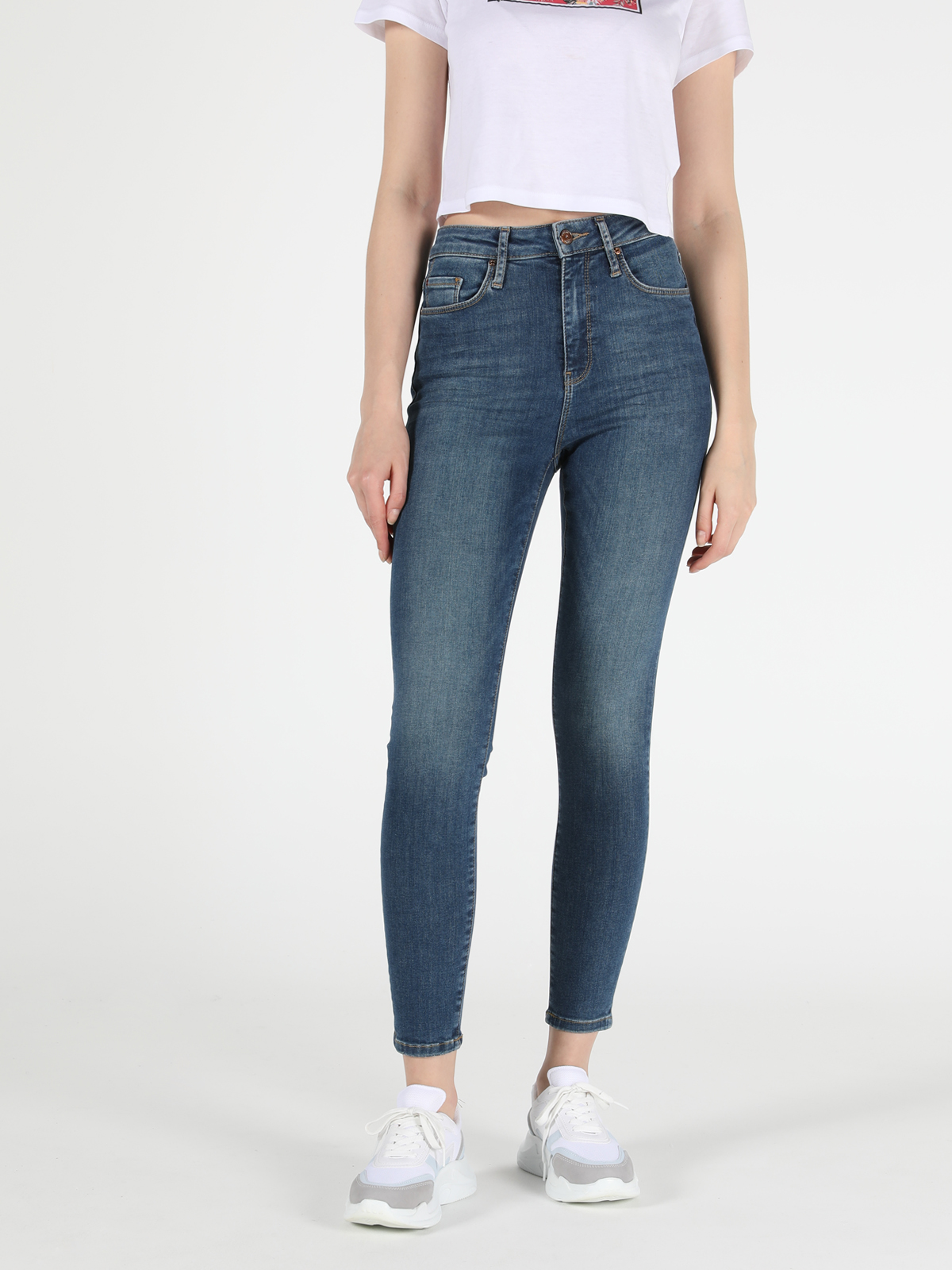 Afișați detalii pentru Pantaloni De Dama Denim Super Slim Fit 760 Diana Cl1049656