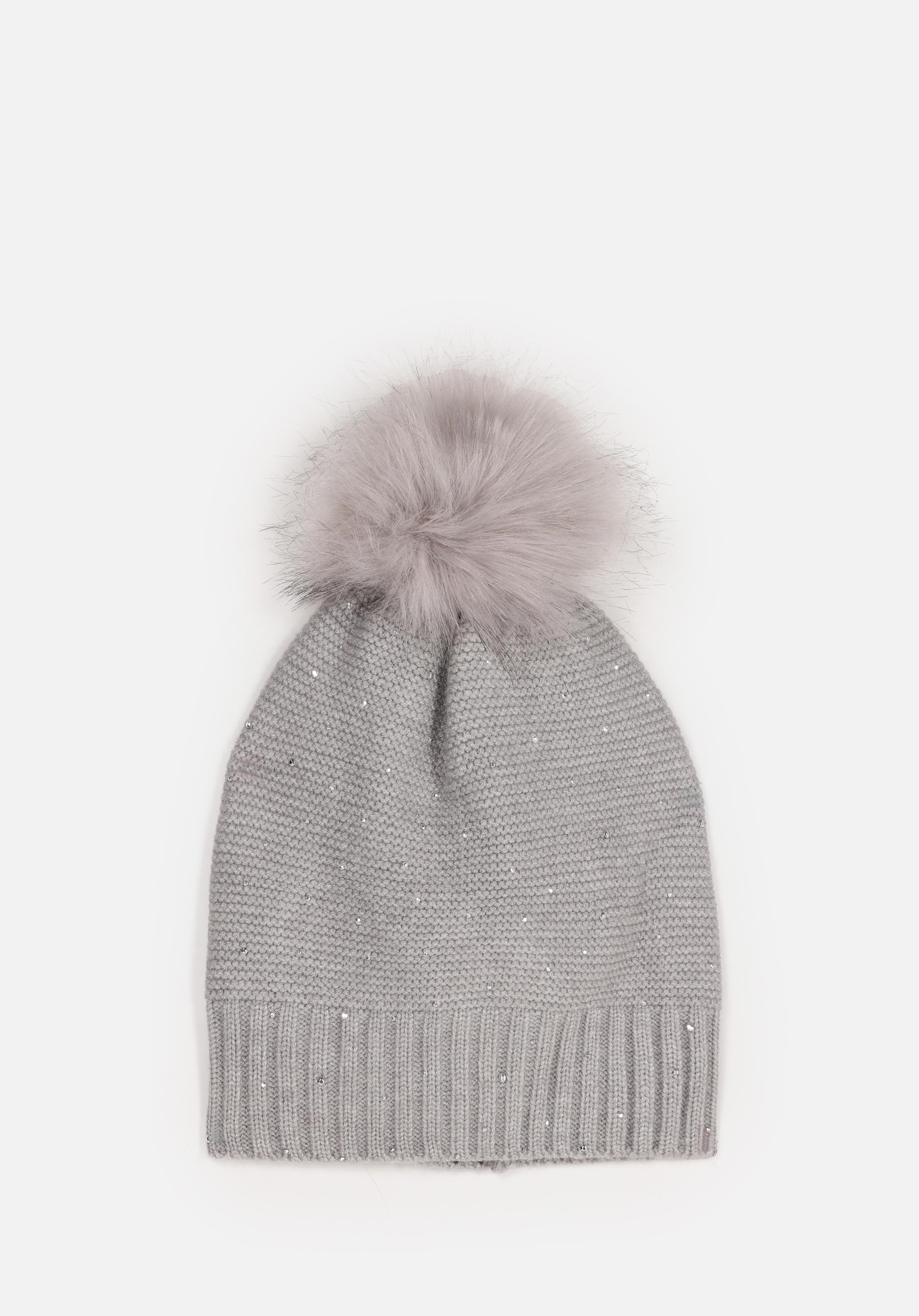 Afișați detalii pentru Căciulă Gri Pentru Femei