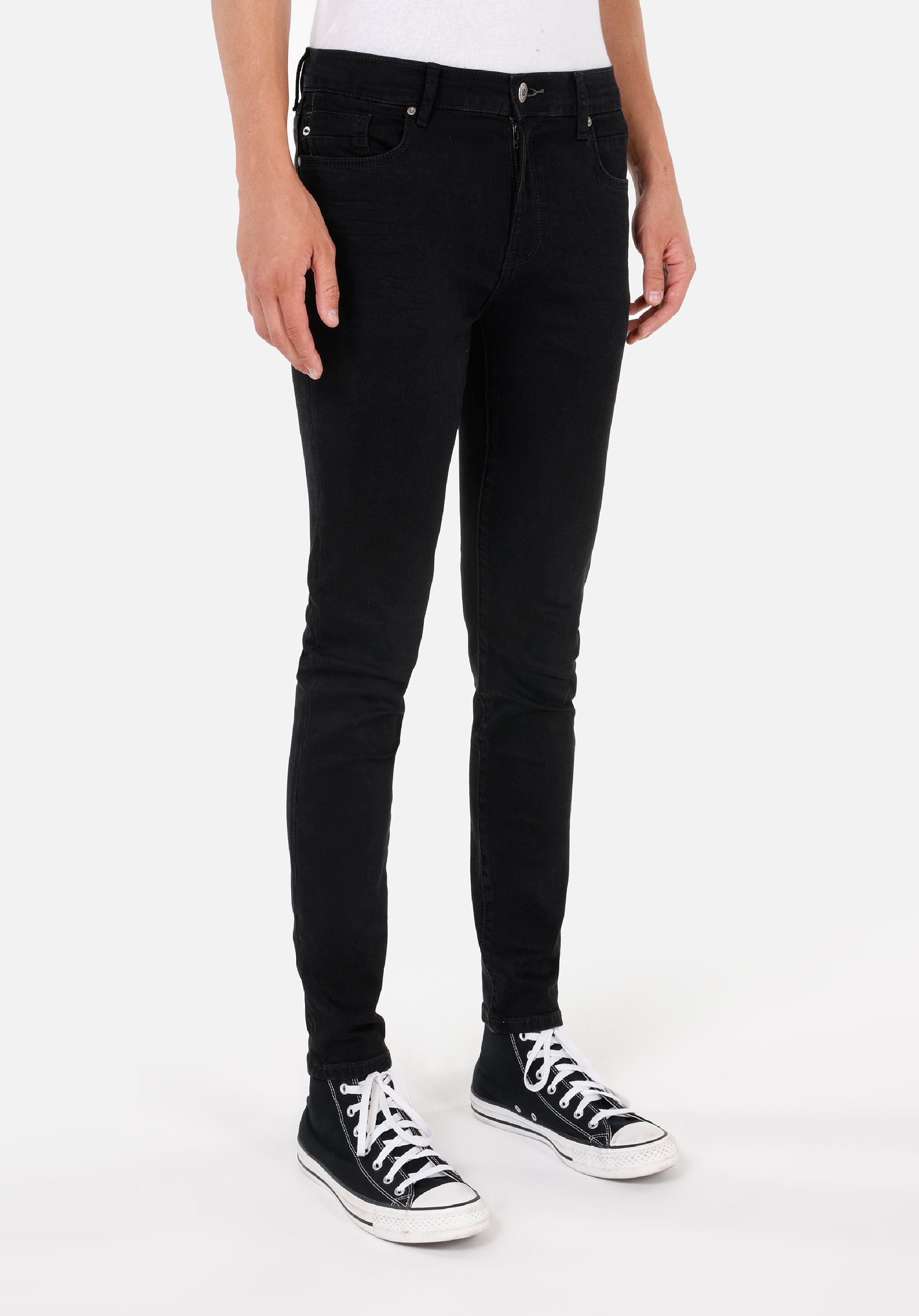 Afișați detalii pentru Pantaloni De Barbati Albastru Marin Skinny Fit 040 ALEX CL1070537