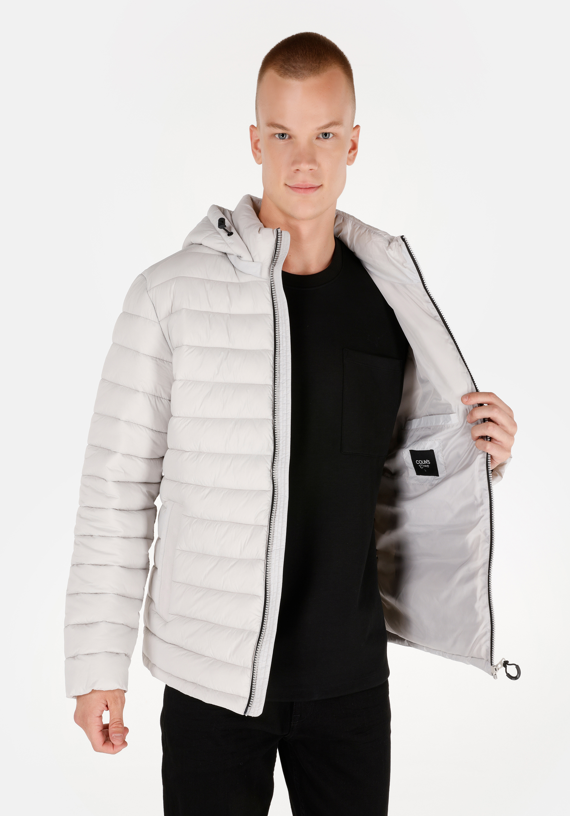 Afișați detalii pentru Jacheta De Barbati Alb Slim Fit  Cl1071235