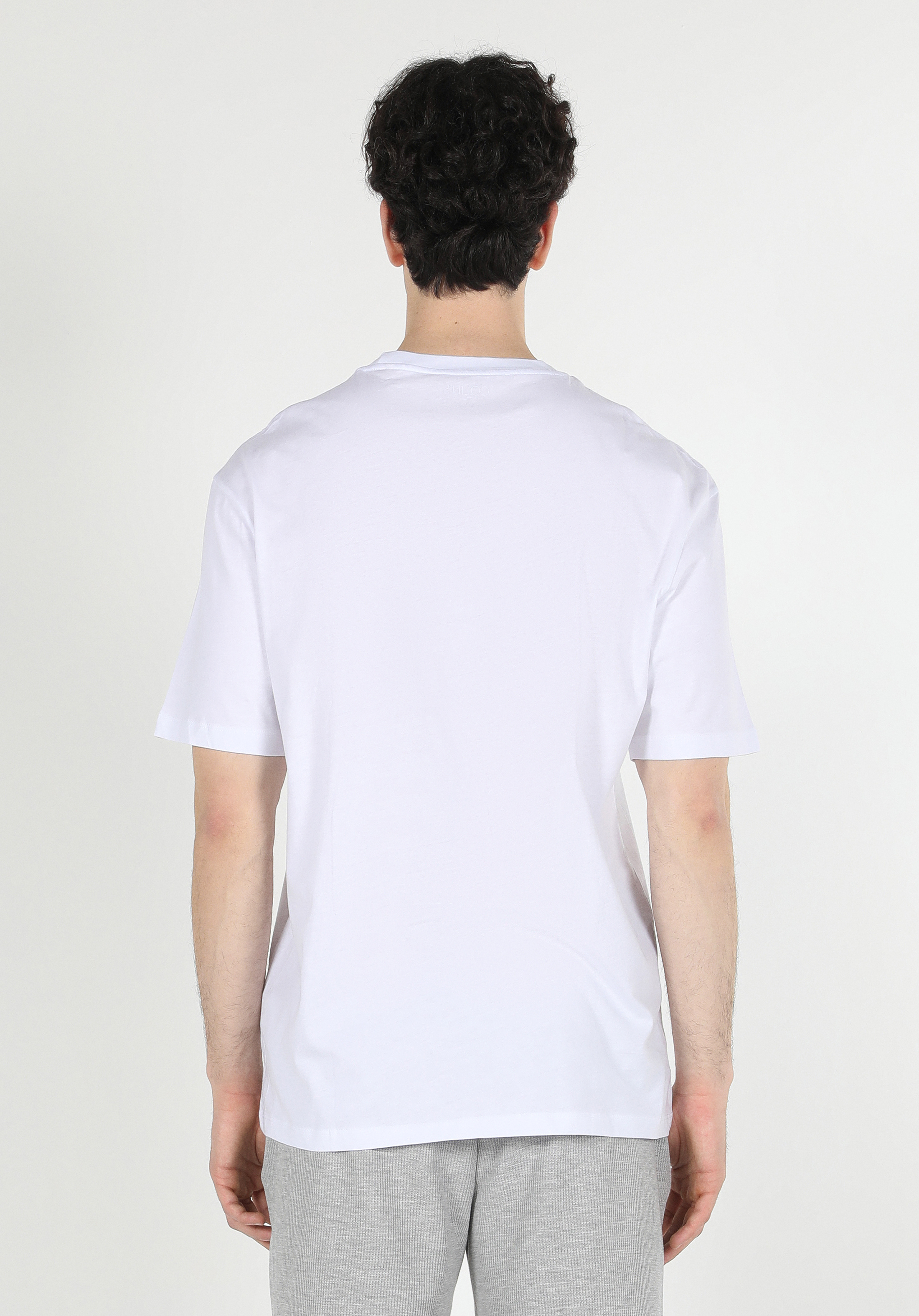 Afișați detalii pentru Tricou Cu Maneca Scurta De Barbati Alb Oversize Fit  Cl1058672