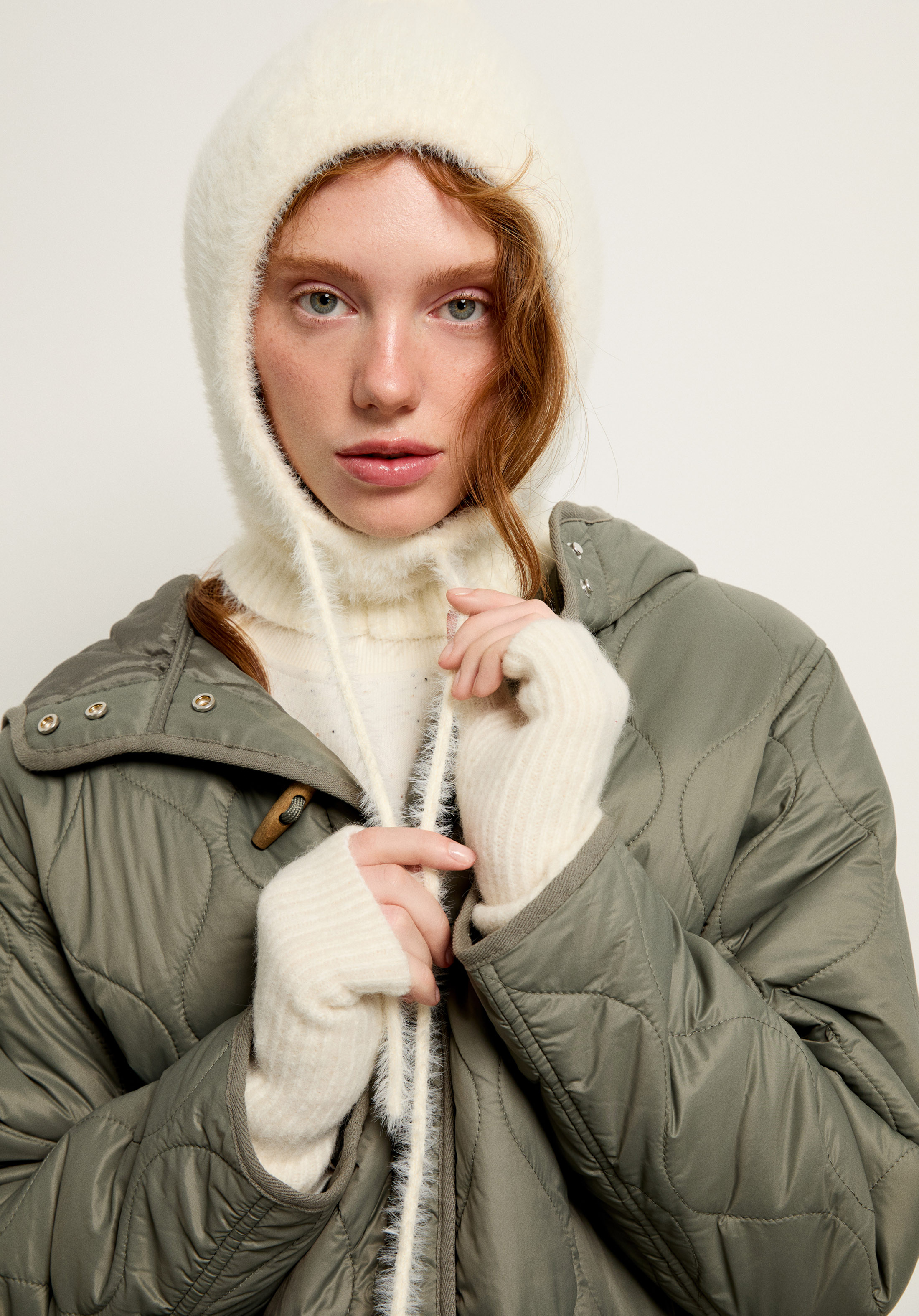 Afișați detalii pentru Mănuși Ecru Pentru Femei