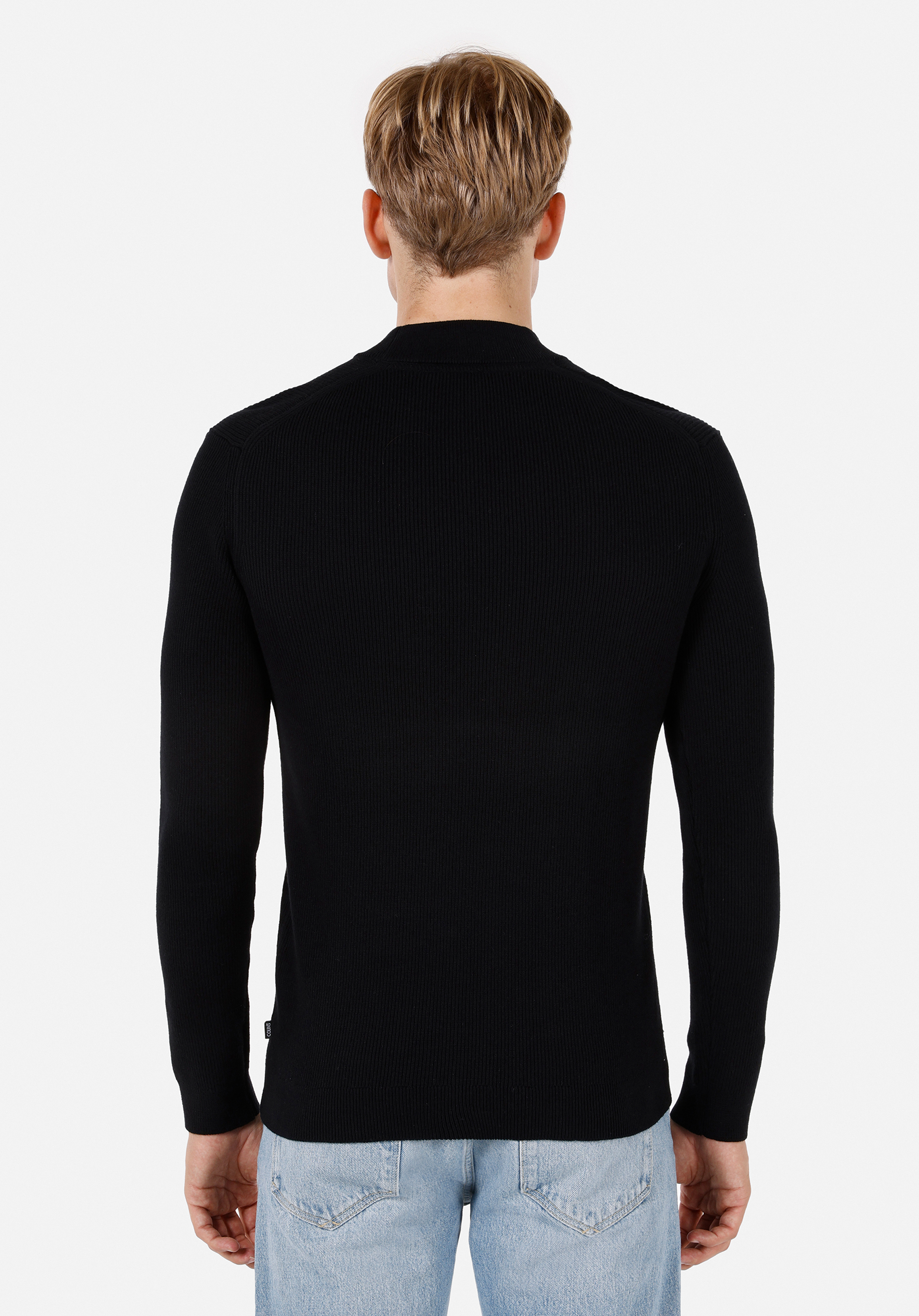 Afișați detalii pentru Pulover De Barbati Negru Slim Fit  Cl1069886