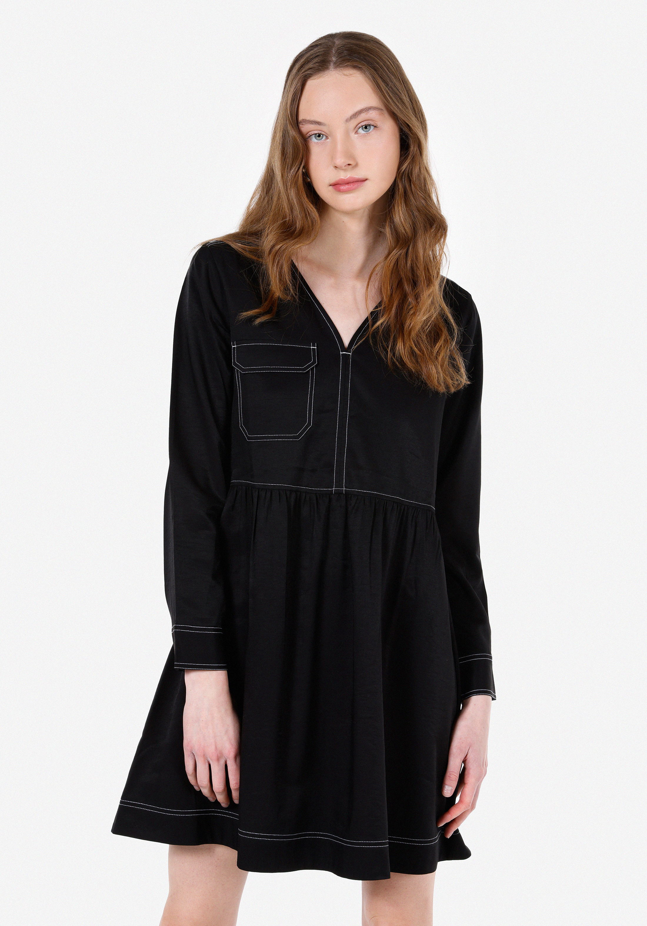 Afișați detalii pentru Rochie De Dama Negru Regular Fit  CL1072482