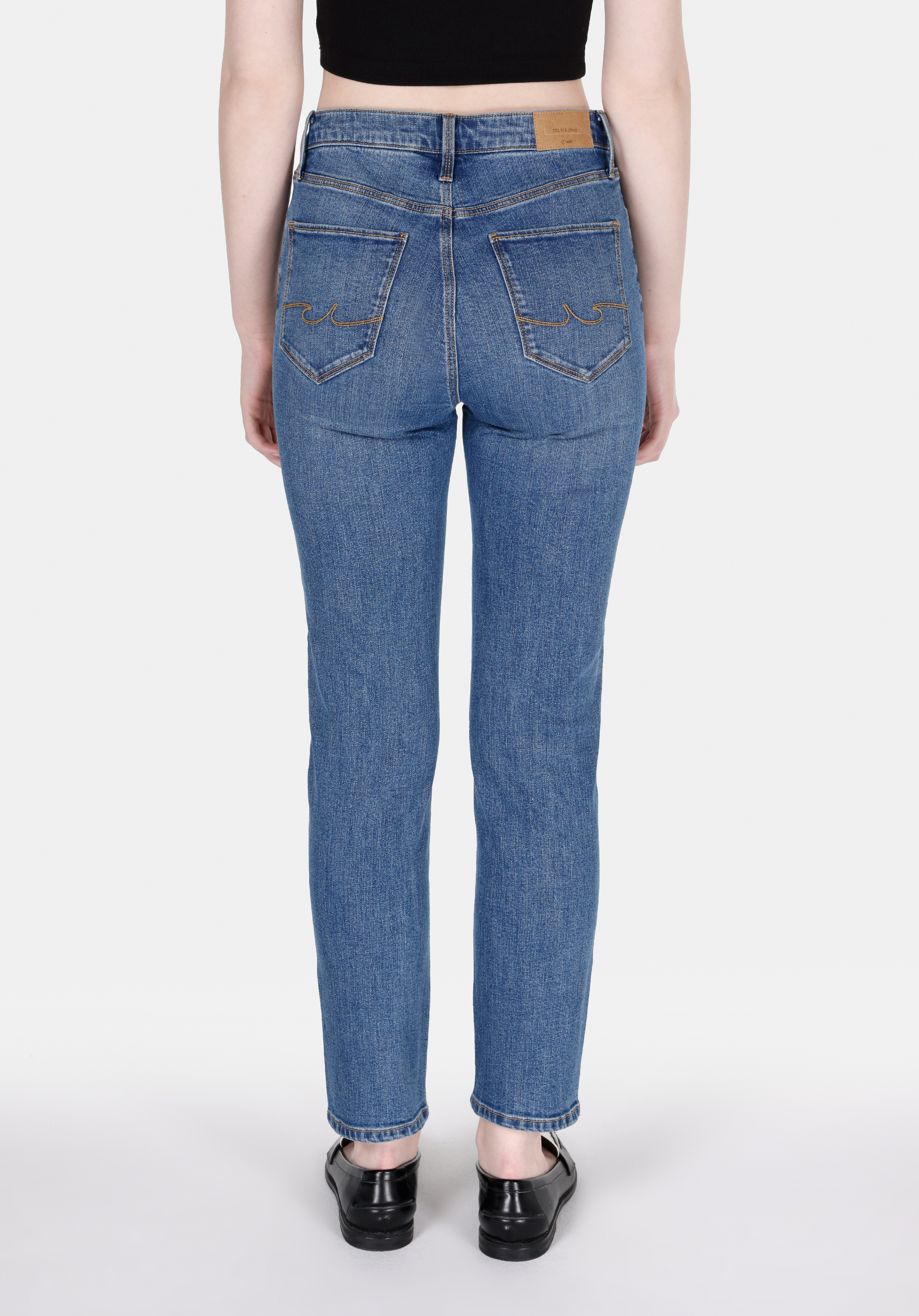 Afișați detalii pentru Pantaloni De Dama Denim Slim Fit 703 Carla Cl1073229