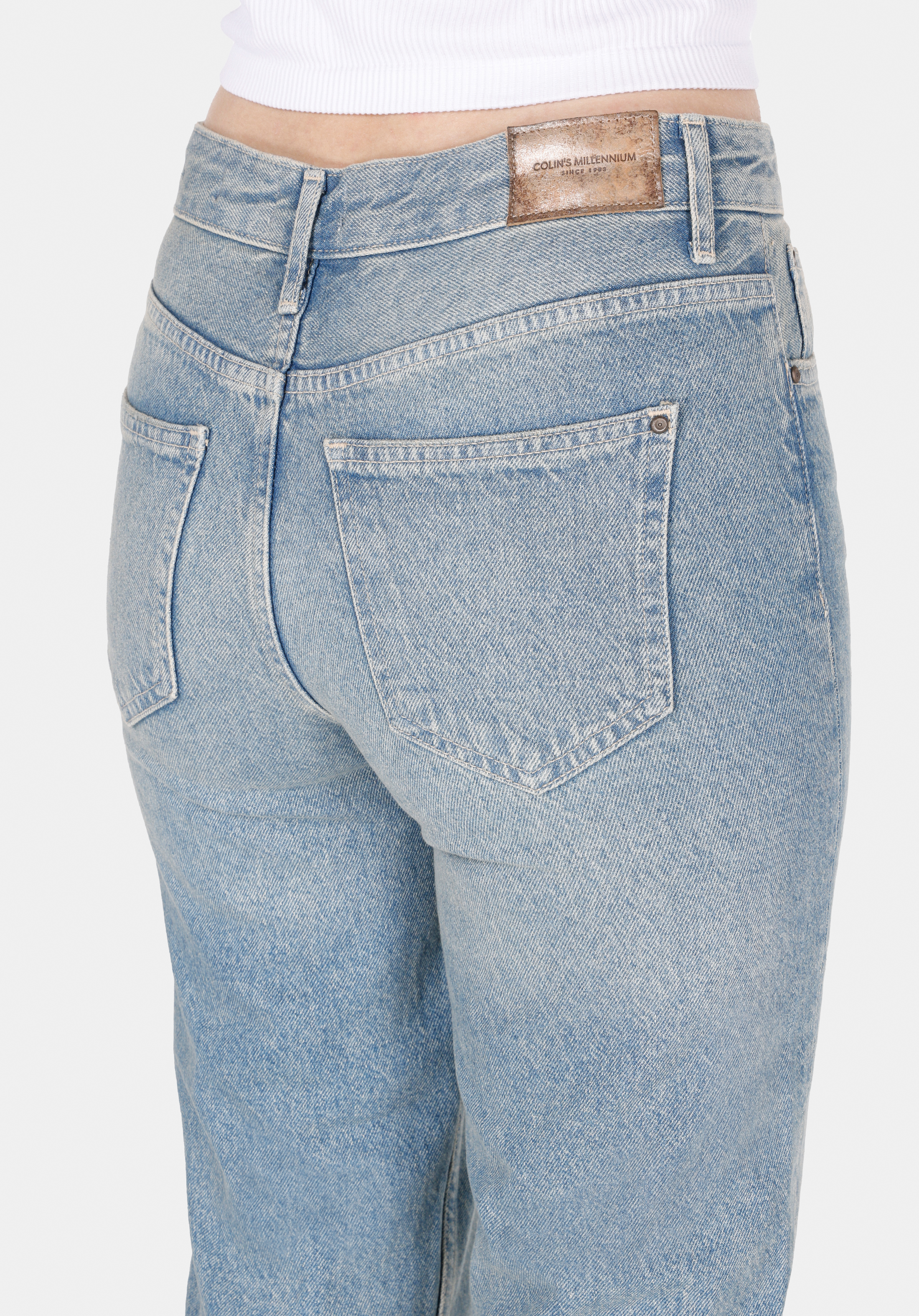 Afișați detalii pentru Pantaloni De Dama Denim Mom Fit 896  MARIA CL1072774