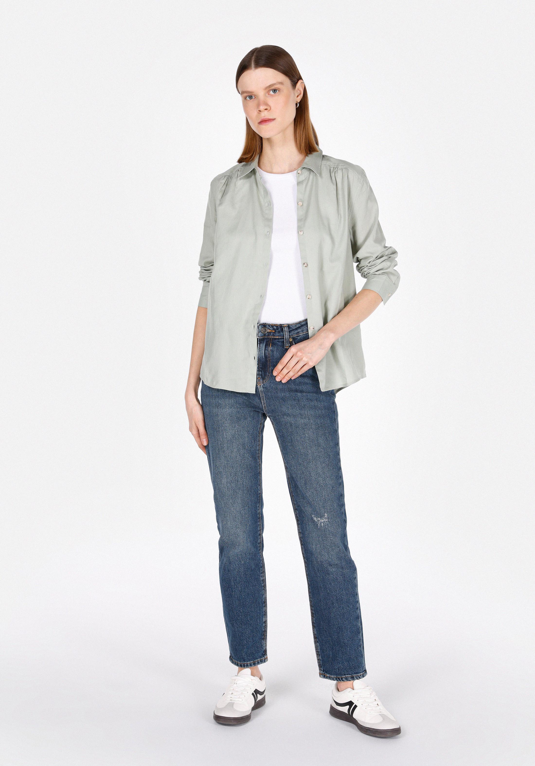 Afișați detalii pentru Pantaloni De Dama Albastru Slim Fit 703 Carla Cl1073493
