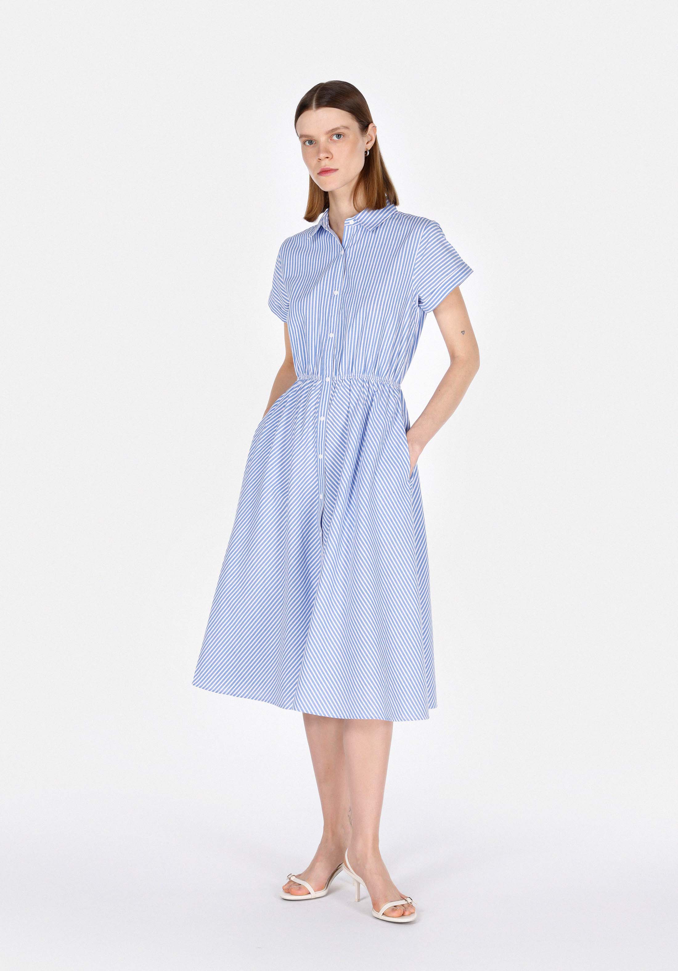 Afișați detalii pentru Rochie De Dama Albastru Regular Fit  Cl1074678