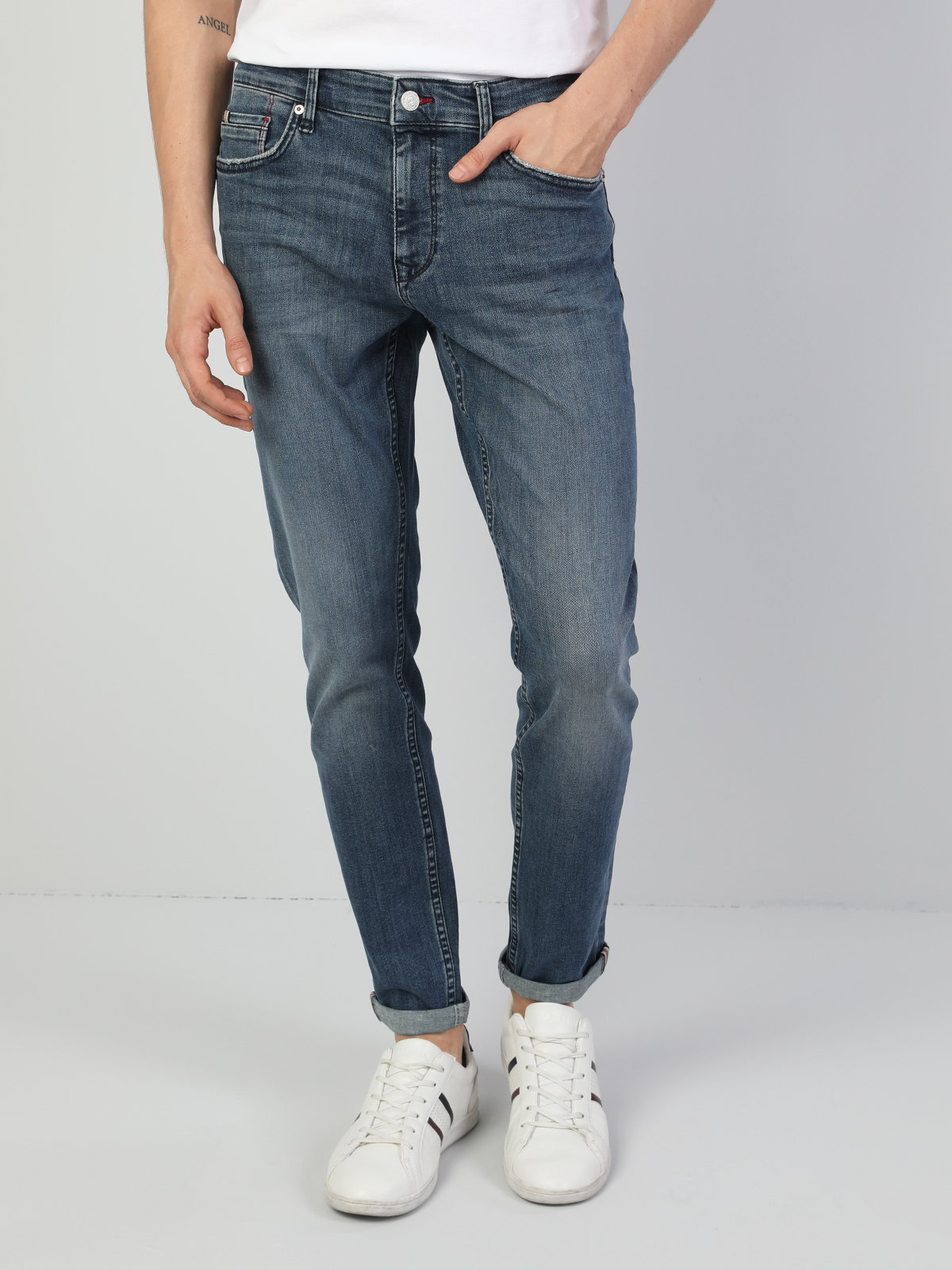 Afișați detalii pentru Pantaloni De Barbati Denim Slim Fit 041 Danny Cl1046617